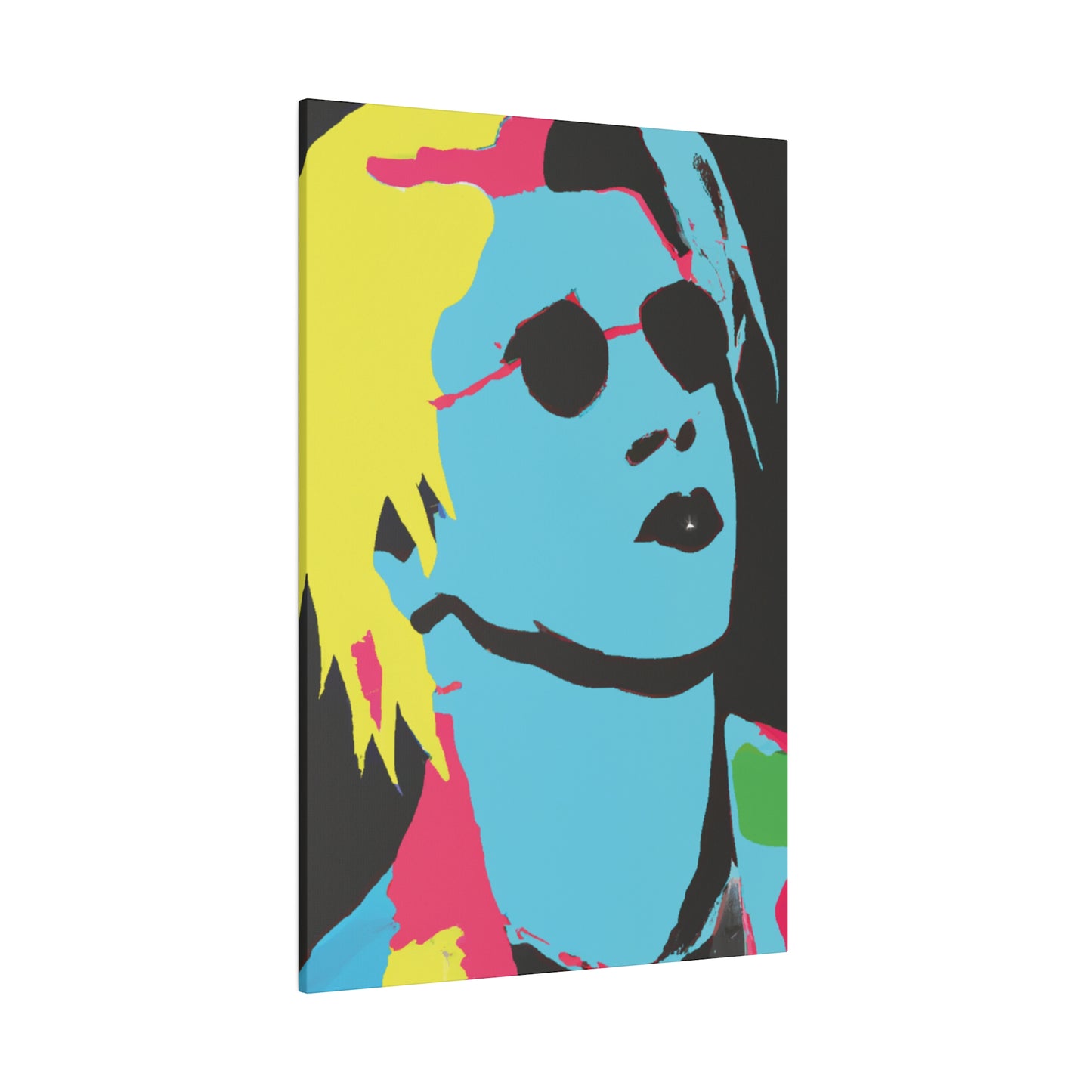 7179A - Rockstar Painting Print | Face | Abstract | Poster | Home Decor | Wall Art | Music Art | Canvas