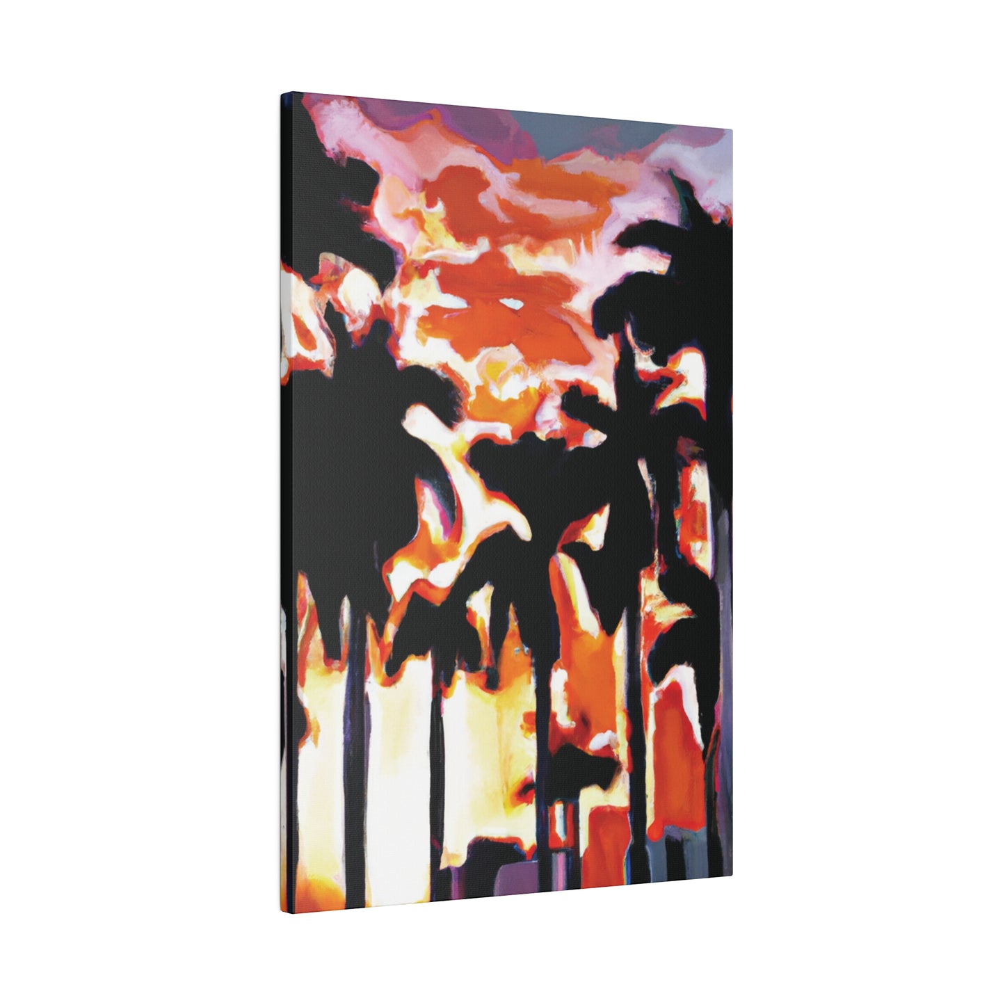 9274N - Miami Beach Sunset Painting Print | Miami | Beach | Sunset | Poster | Home Decor | Wall Art | Canvas