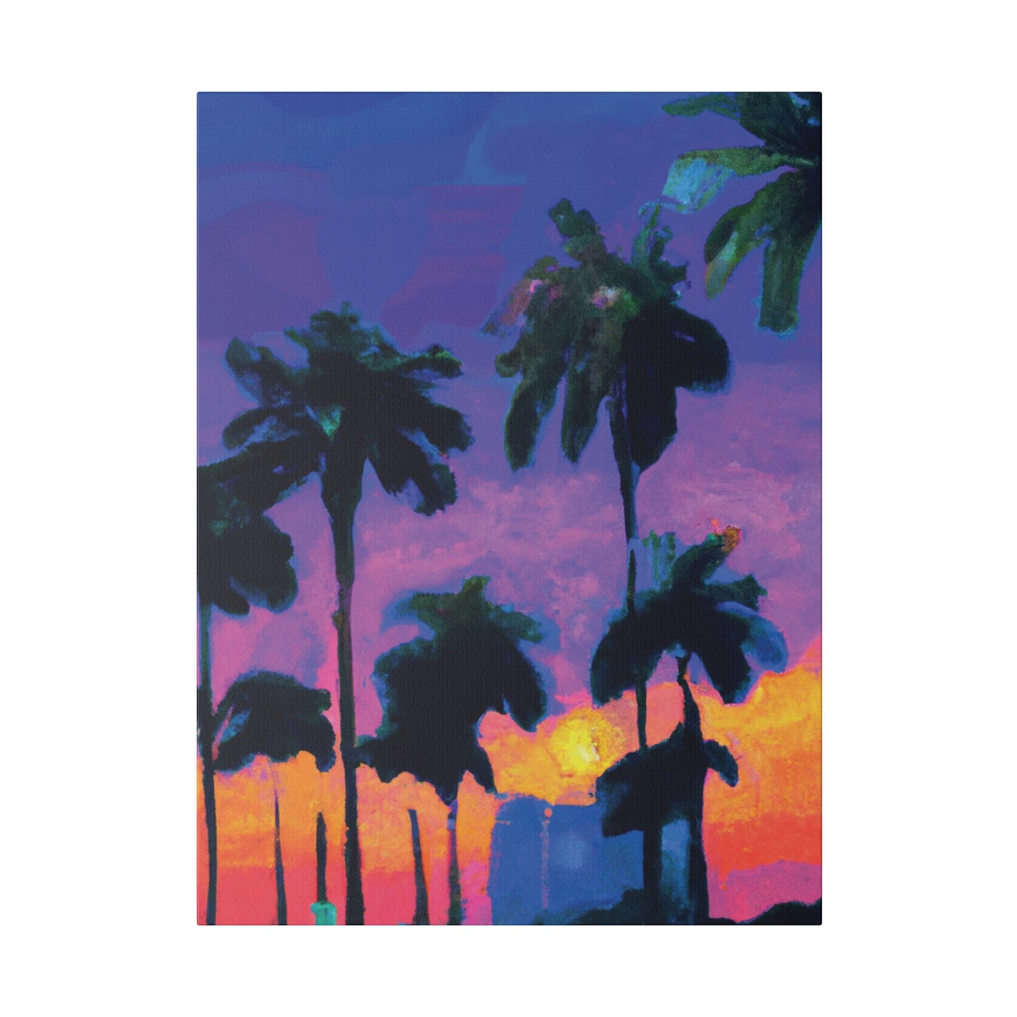 9232V - Miami Beach Sunset Painting Print | Miami | Beach | Sunset | Poster | Home Decor | Wall Art | Canvas