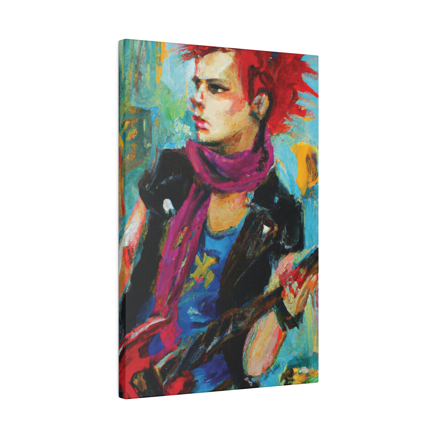 4638X - Rockstar Oil Painting Style Print | Poster | Home Decor | Wall Art | Music Art | Canvas