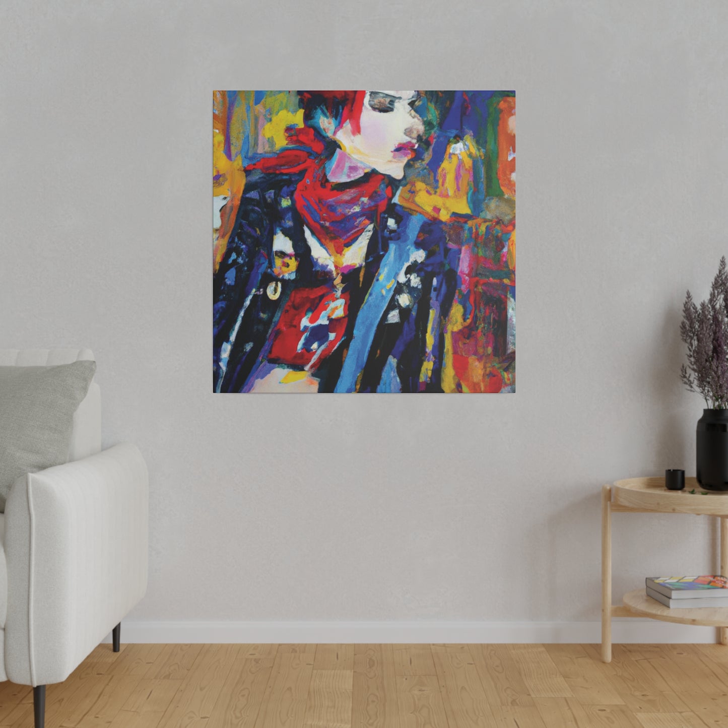 8996X - Rockstar Oil Painting Style Print | Poster | Home Decor | Wall Art | Music Art | Canvas