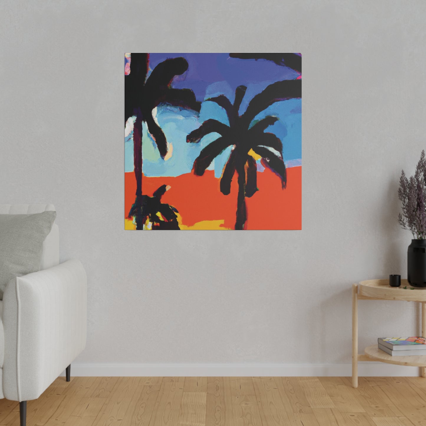 8634T - Miami Beach Sunset Painting Print | Miami | Beach | Sunset | Poster | Home Decor | Wall Art | Canvas