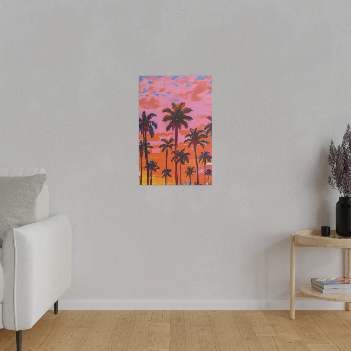 9385A - Miami Beach Sunset Painting Print | Miami | Beach | Sunset | Poster | Home Decor | Wall Art | Canvas