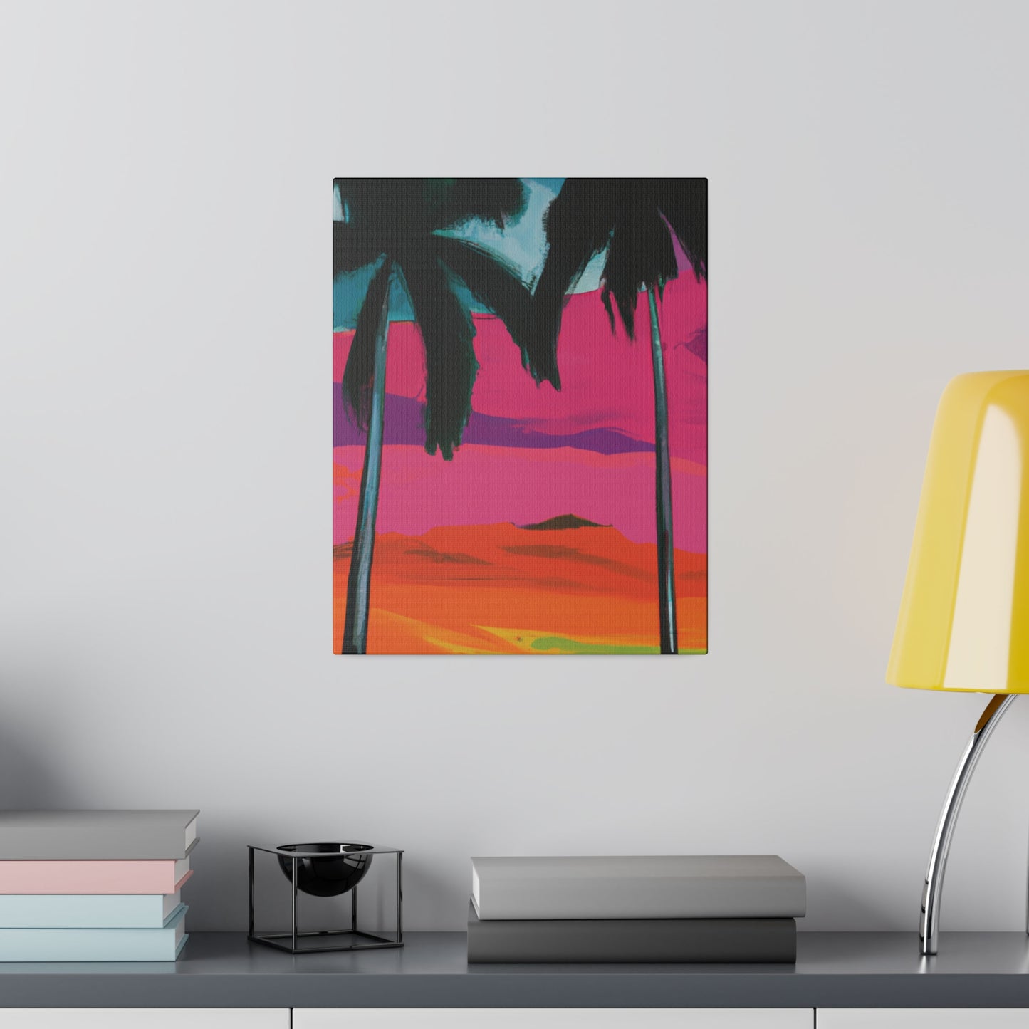 9027A - Miami Beach Sunset Painting Print | Miami | Beach | Sunset | Poster | Home Decor | Wall Art | Canvas