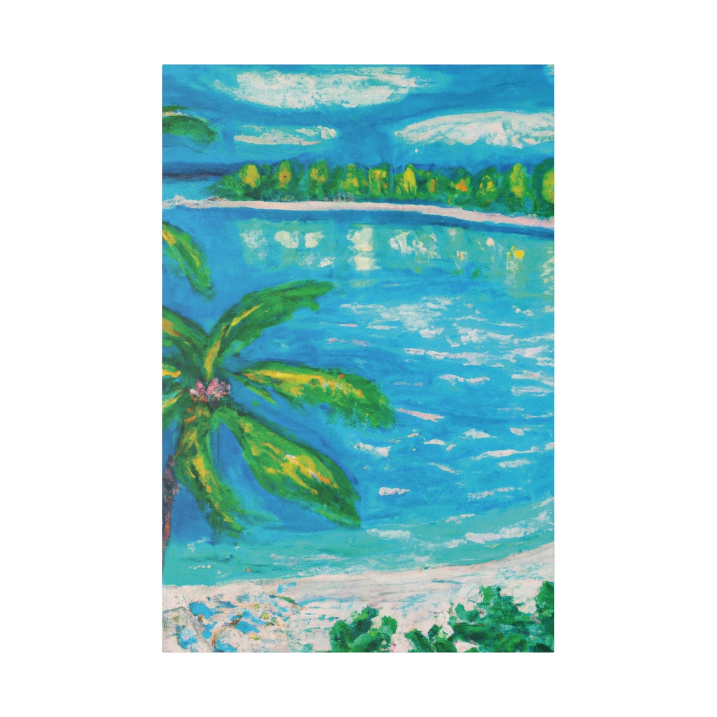 8776T - Bahamas Ocean Painting Print | Bahamas | Ocean | Beach | Poster | Home Decor | Wall Art | Canvas