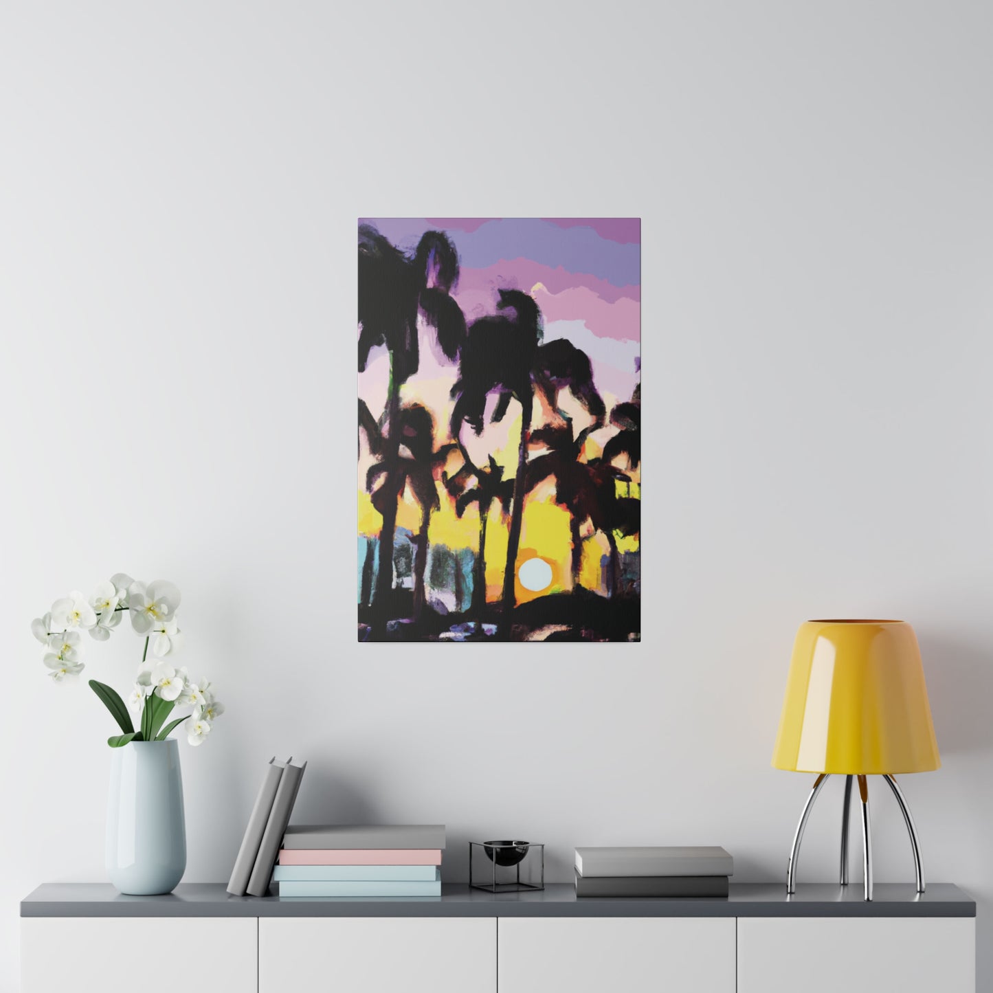 5231Y - Miami Beach Sunset Painting Print | Miami | Beach | Sunset | Poster | Home Decor | Wall Art | Canvas