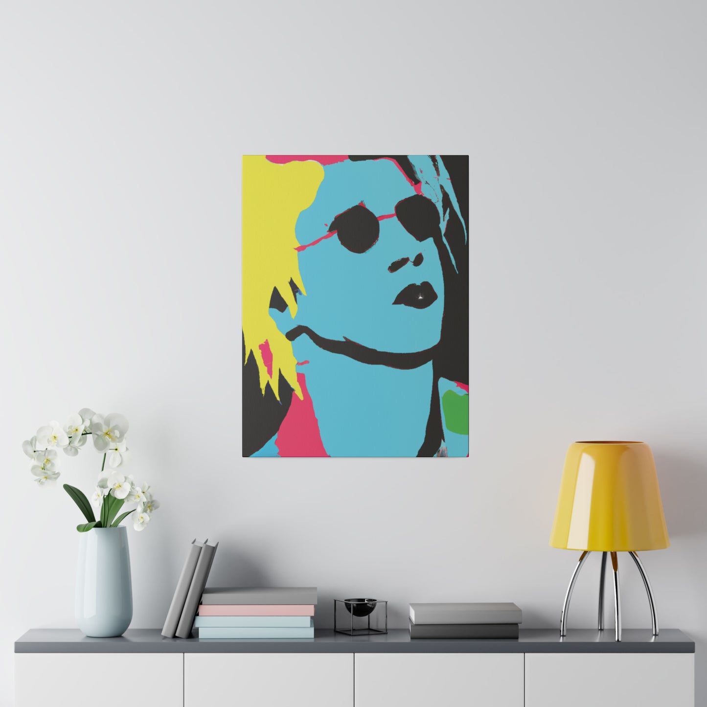 7179A - Rockstar Painting Print | Face | Abstract | Poster | Home Decor | Wall Art | Music Art | Canvas