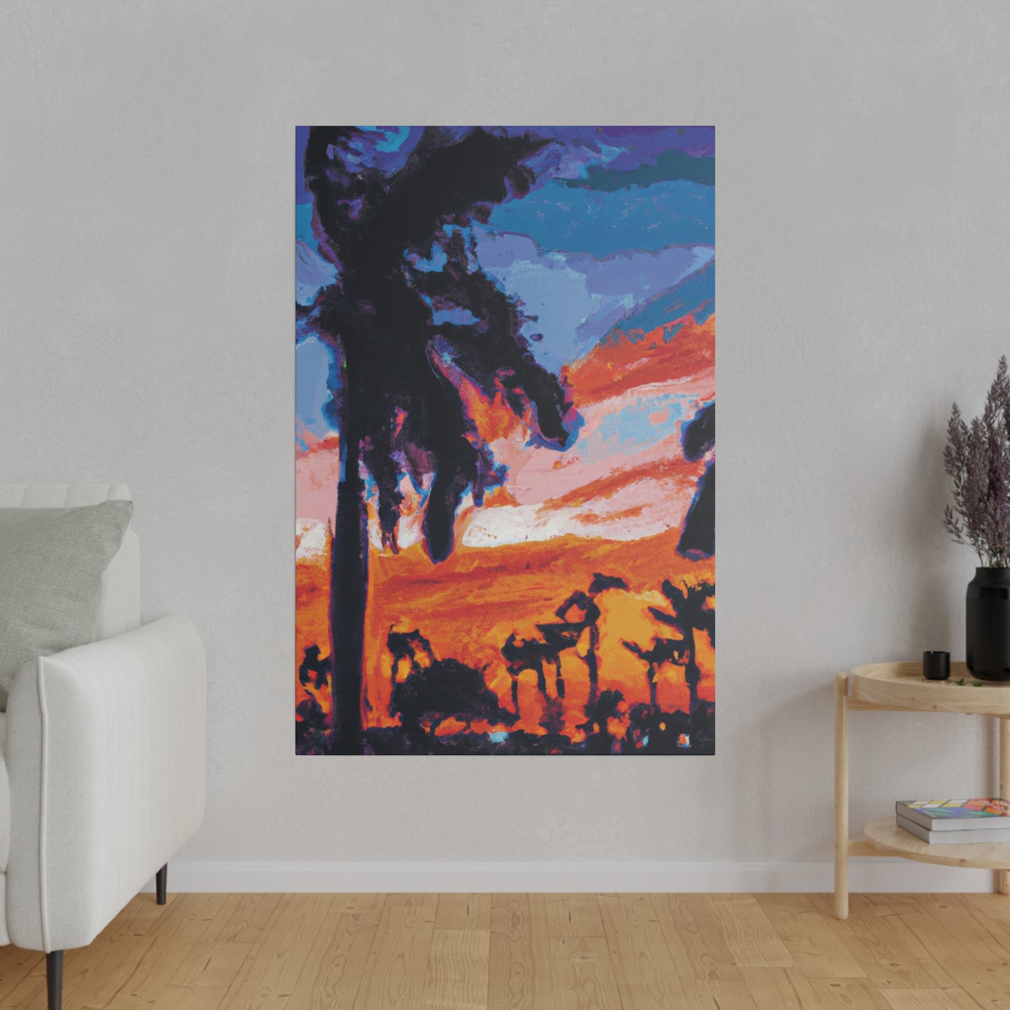 2761V - Miami Beach Sunset Painting Print | Miami | Beach | Sunset | Poster | Home Decor | Wall Art | Canvas