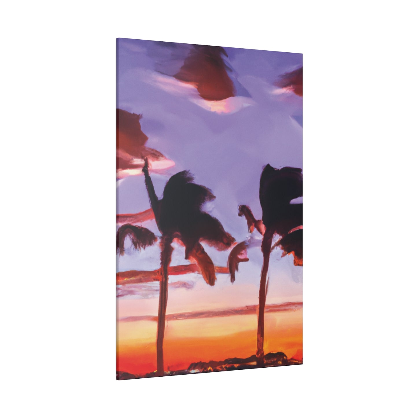 7491X - Miami Beach Sunset Painting Print | Miami | Beach | Sunset | Poster | Home Decor | Wall Art | Canvas