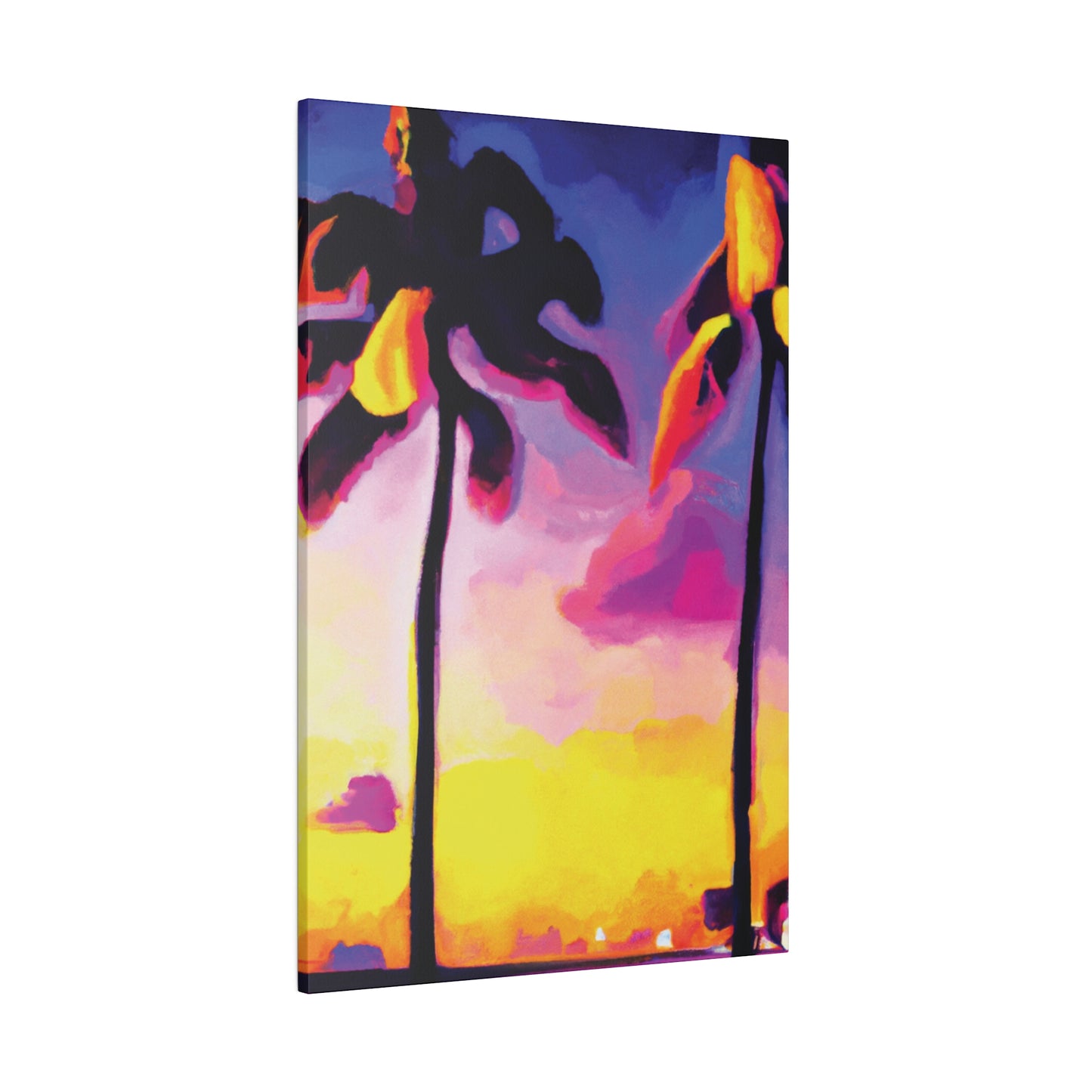 839P - Miami Beach Sunset Painting Print | Miami | Beach | Sunset | Poster | Home Decor | Wall Art | Canvas