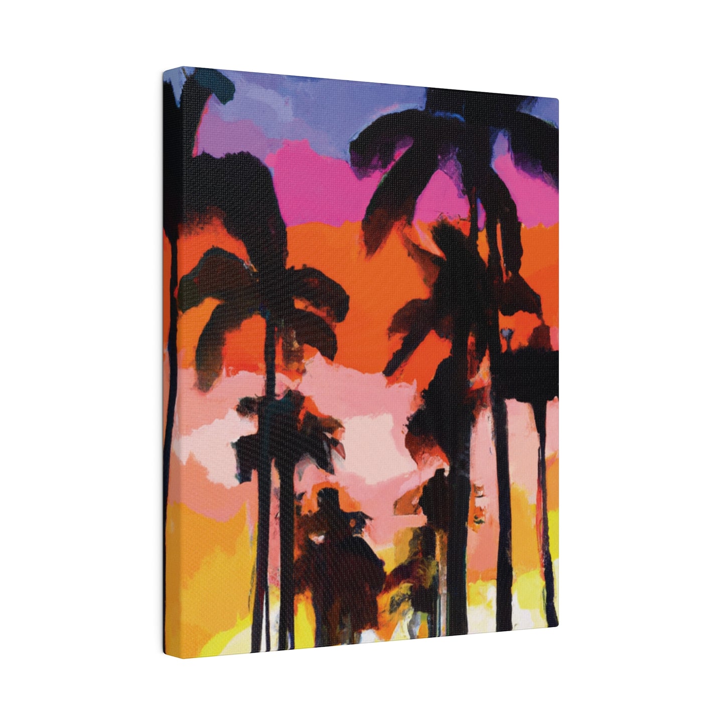 5857E - Miami Beach Sunset Painting Print | Miami | Beach | Sunset | Poster | Home Decor | Wall Art | Canvas