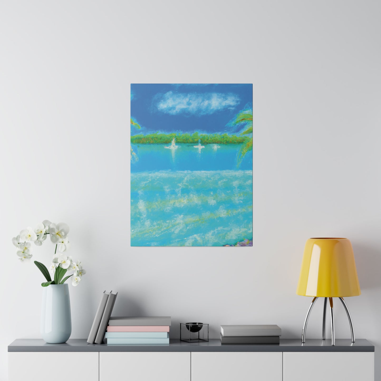 8369D - Bahamas Ocean Painting Print | Bahamas | Ocean | Beach | Poster | Home Decor | Wall Art | Canvas