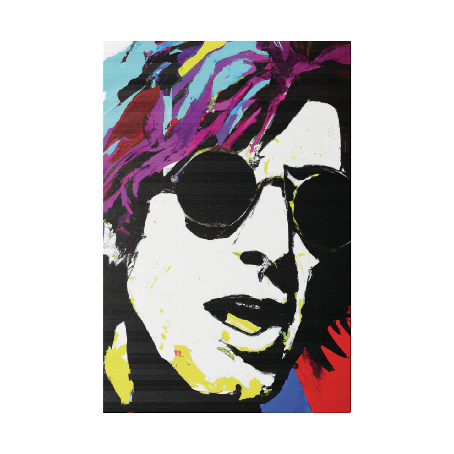 9436F - Rockstar Painting Print | Face | Abstract | Poster | Home Decor | Wall Art | Music Art | Canvas