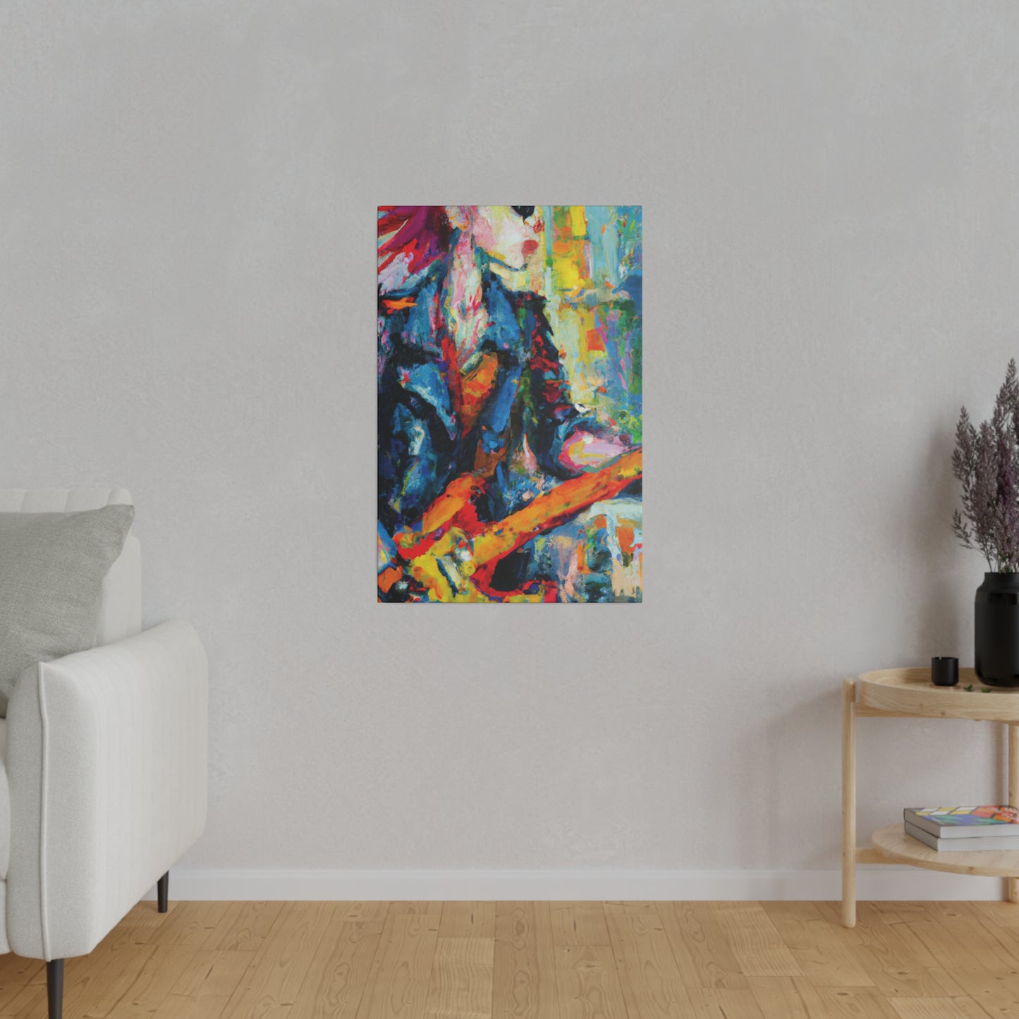 5379F - Rockstar Oil Painting Style Print | Poster | Home Decor | Wall Art | Music Art | Canvas