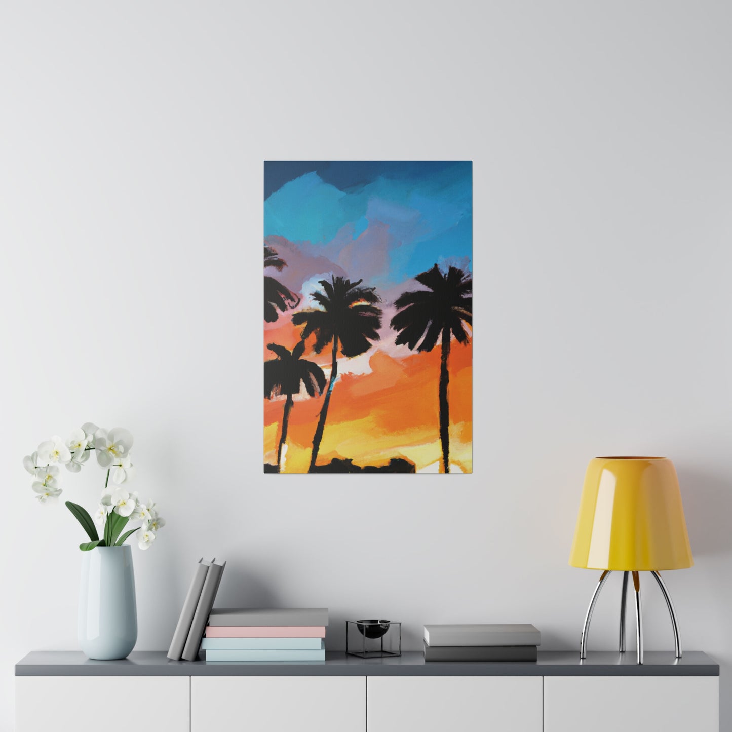 7010V - Miami Beach Sunset Painting Print | Miami | Beach | Sunset | Poster | Home Decor | Wall Art | Canvas