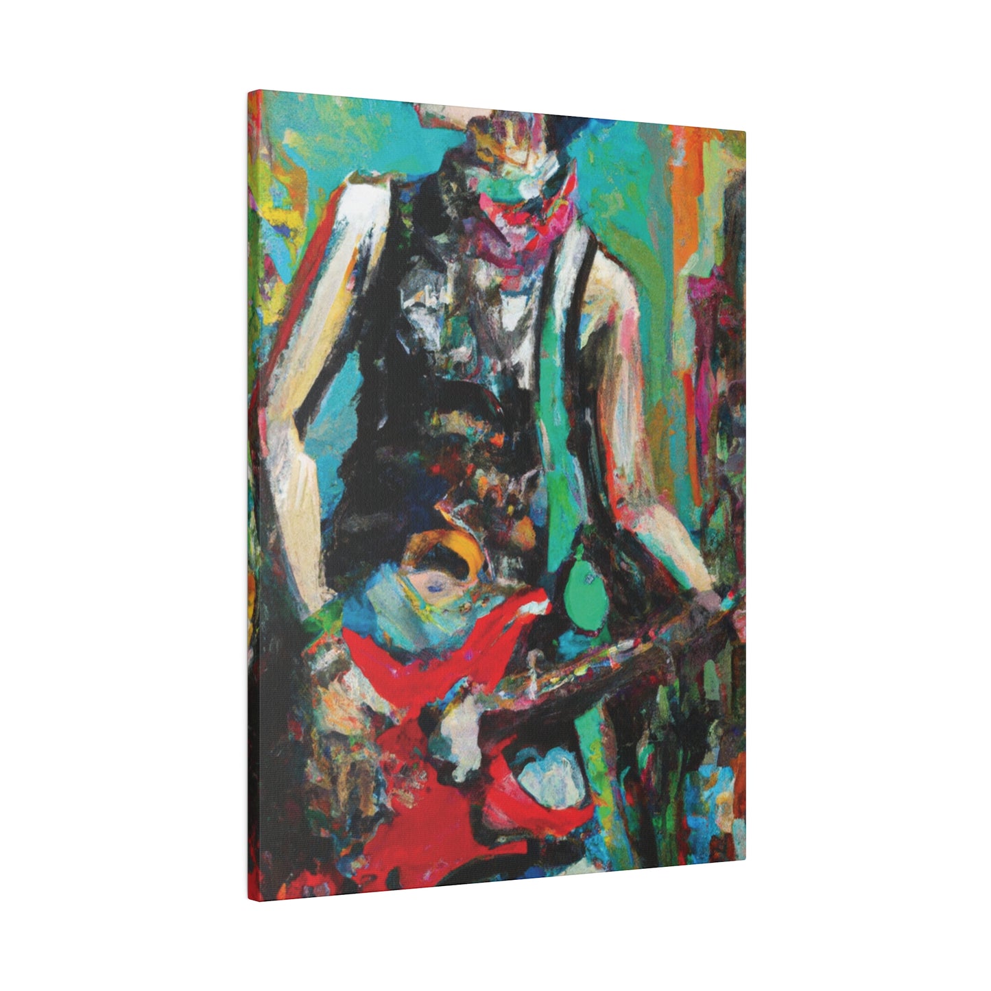 9287Z - Rockstar Oil Painting Style Print | Poster | Home Decor | Wall Art | Music Art | Canvas