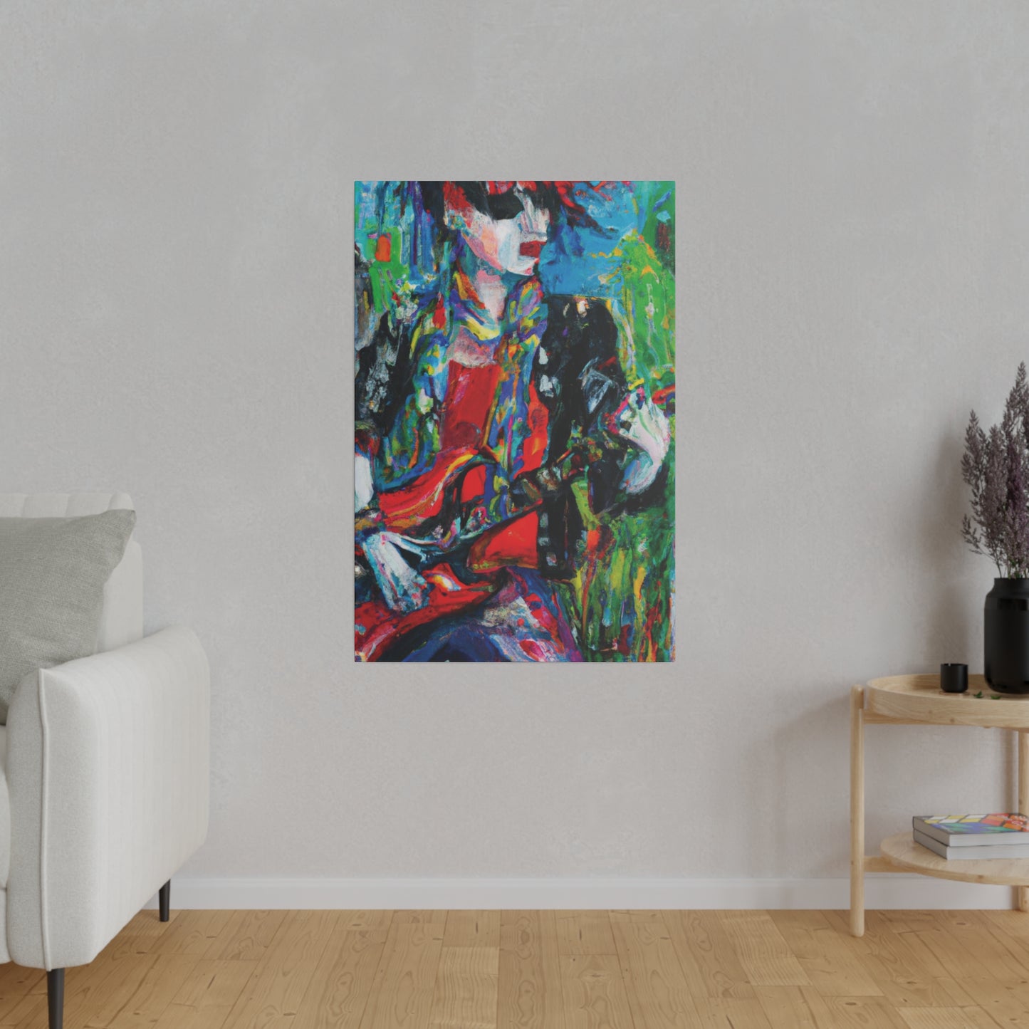 8276X - Rockstar Oil Painting Style Print | Poster | Home Decor | Wall Art | Music Art | Canvas