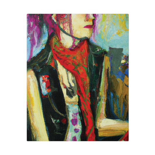 9141P - Rockstar Oil Painting Style Print | Poster | Home Decor | Wall Art | Music Art | Canvas