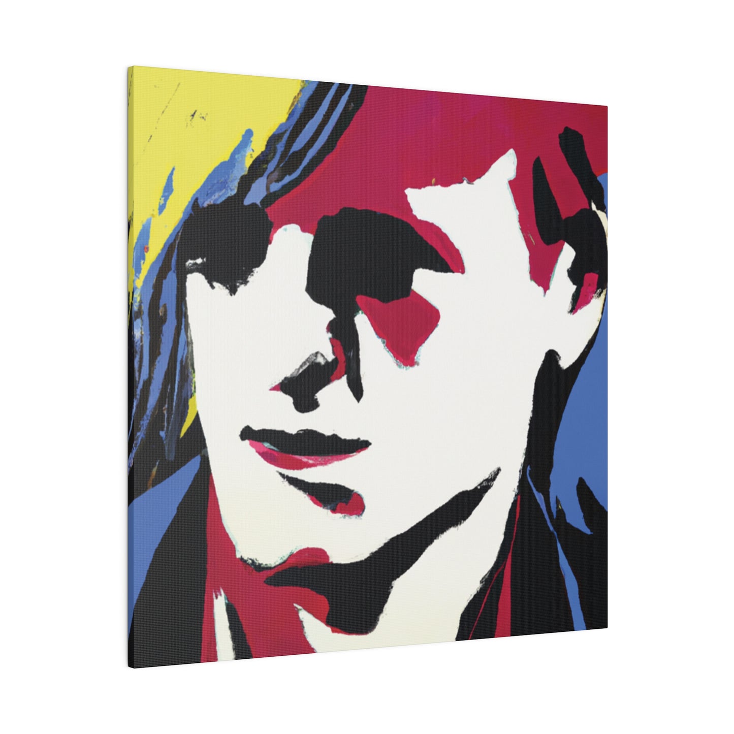 8246E - Rockstar Painting Print | Face | Abstract | Poster | Home Decor | Wall Art | Music Art | Canvas
