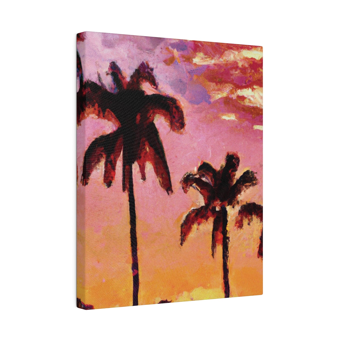 7485A - Miami Beach Sunset Painting Print | Miami | Beach | Sunset | Poster | Home Decor | Wall Art | Canvas