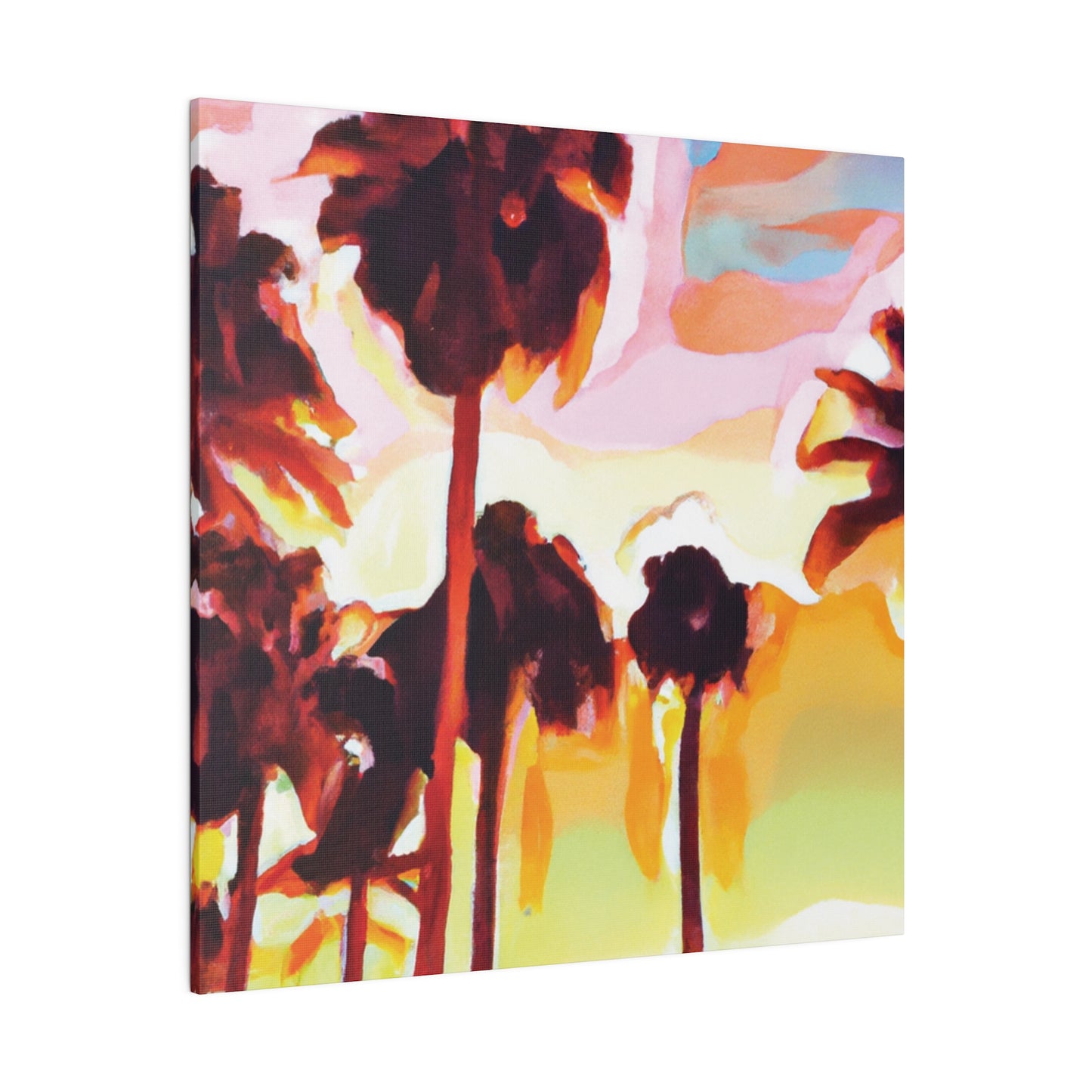 7678L - Miami Beach Sunset Painting Print | Miami | Beach | Sunset | Poster | Home Decor | Wall Art | Canvas