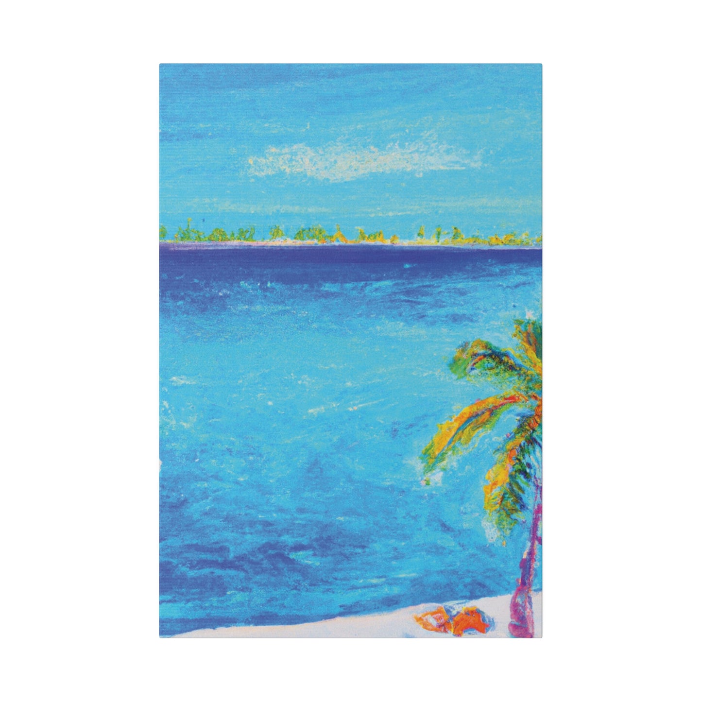 7666Q - Bahamas Ocean Painting Print | Bahamas | Ocean | Beach | Poster | Home Decor | Wall Art | Canvas