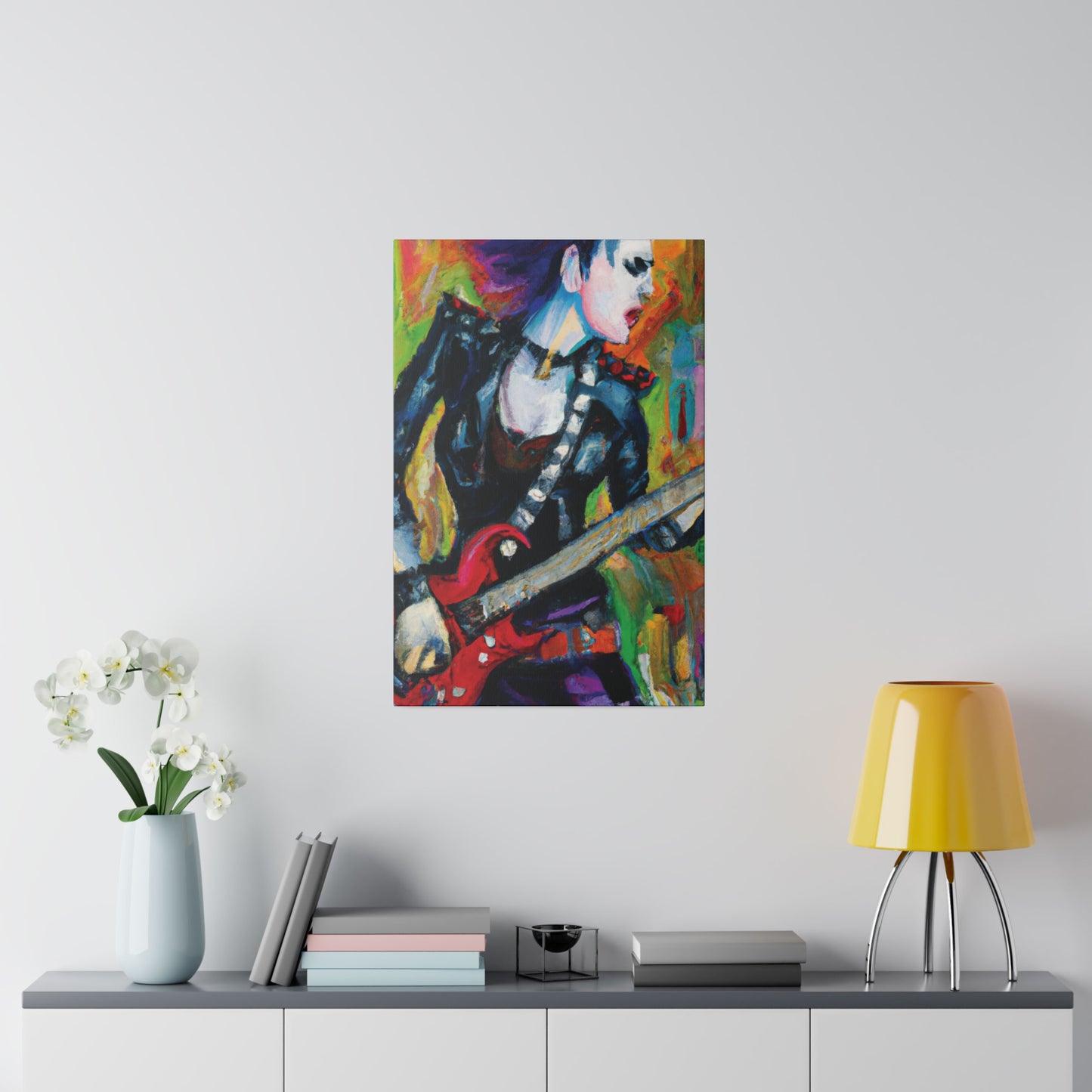 3315A - Rockstar Oil Painting Style Print | Poster | Home Decor | Wall Art | Music Art | Canvas