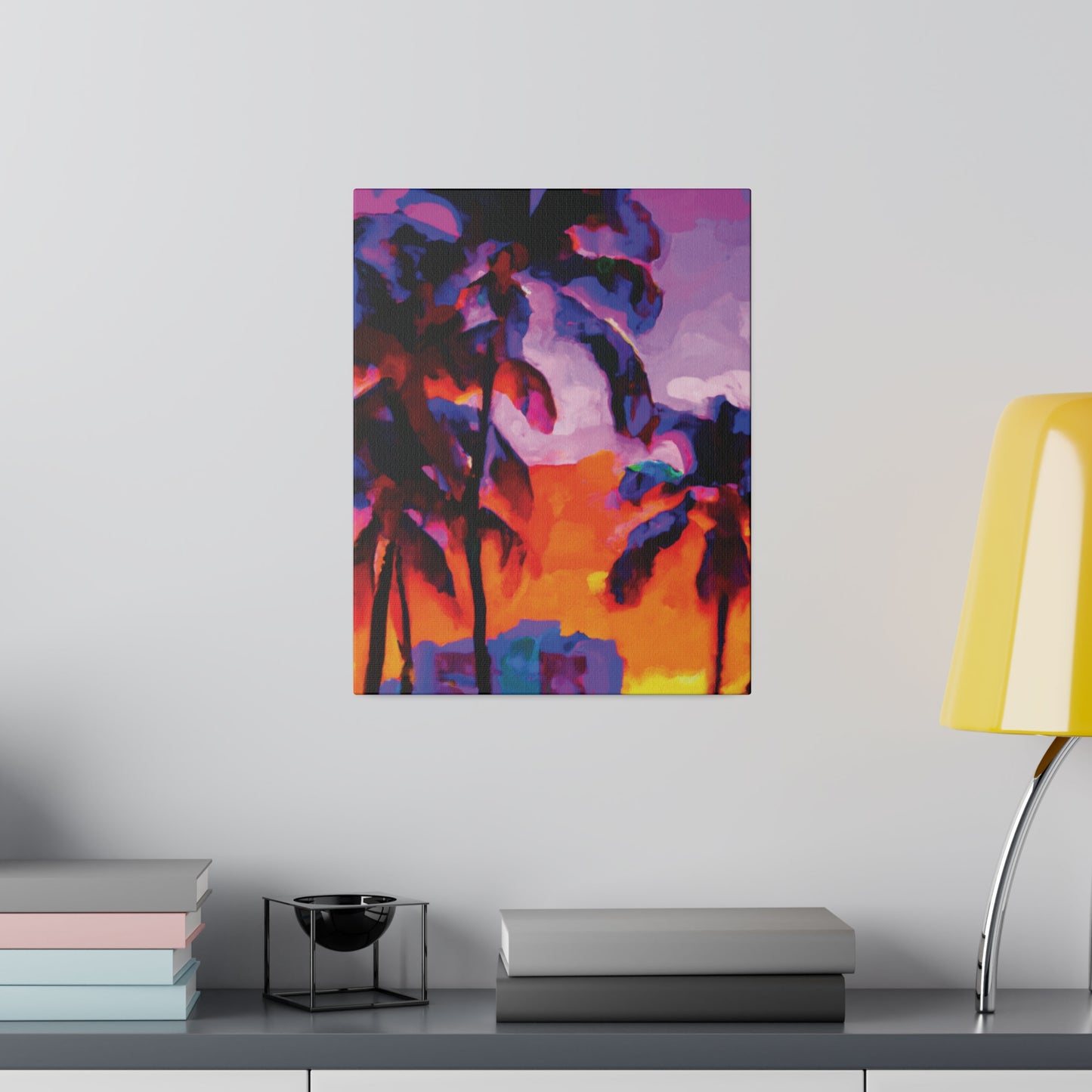 313J - Miami Beach Sunset Painting Print | Miami | Beach | Sunset | Poster | Home Decor | Wall Art | Canvas