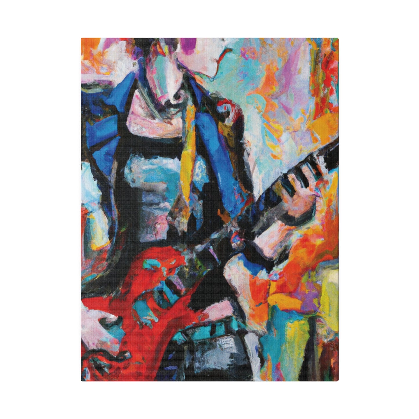 3278V - Rockstar Oil Painting Style Print | Poster | Home Decor | Wall Art | Music Art | Canvas