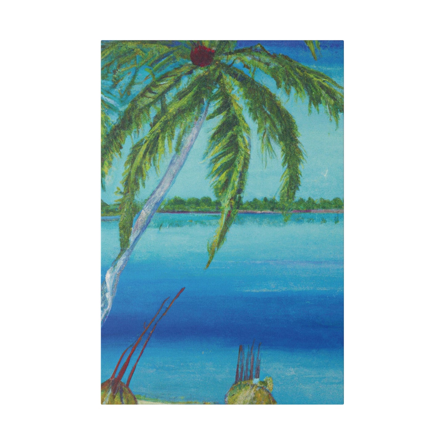 6874M - Bahamas Ocean Painting Print | Bahamas | Ocean | Beach | Poster | Home Decor | Wall Art | Canvas