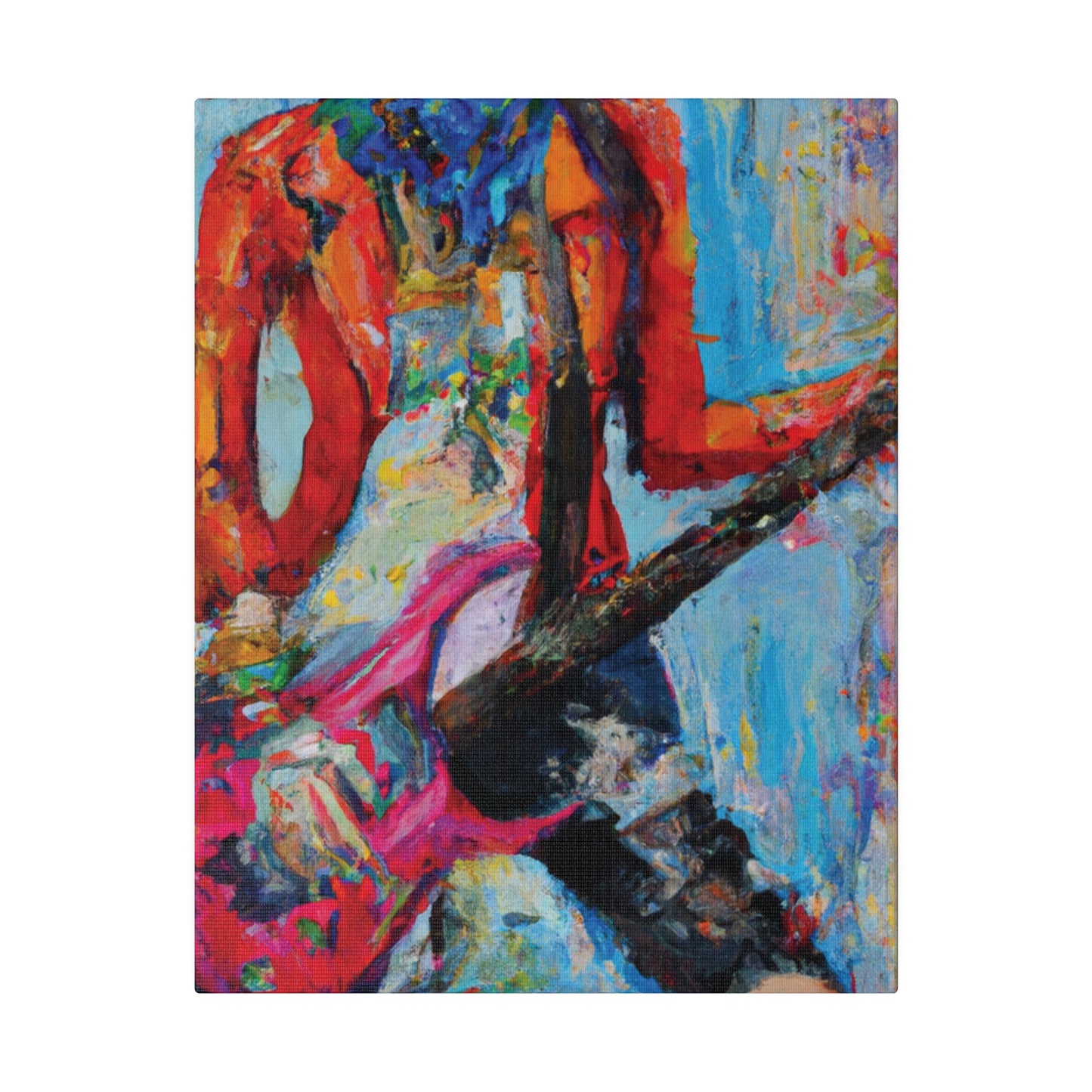 3189X - Rockstar Oil Painting Style Print | Poster | Home Decor | Wall Art | Music Art | Canvas