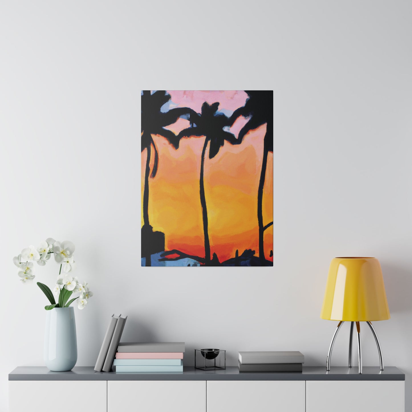 9545F - Miami Beach Sunset Painting Print | Miami | Beach | Sunset | Poster | Home Decor | Wall Art | Canvas