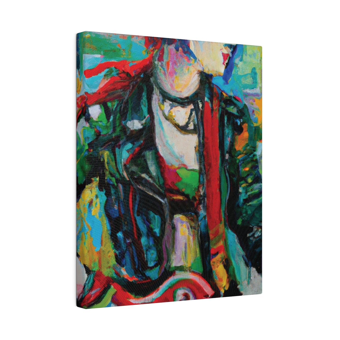 7245X - Rockstar Oil Painting Style Print | Poster | Home Decor | Wall Art | Music Art | Canvas