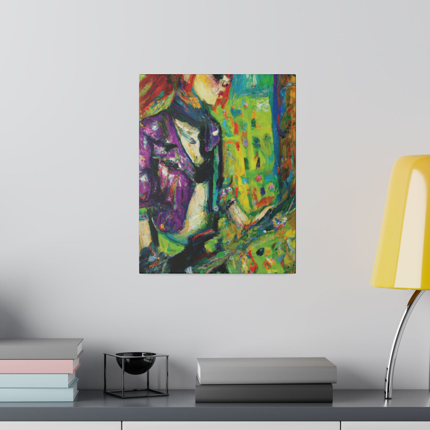 6657U - Rockstar Oil Painting Style Print | Poster | Home Decor | Wall Art | Music Art | Canvas