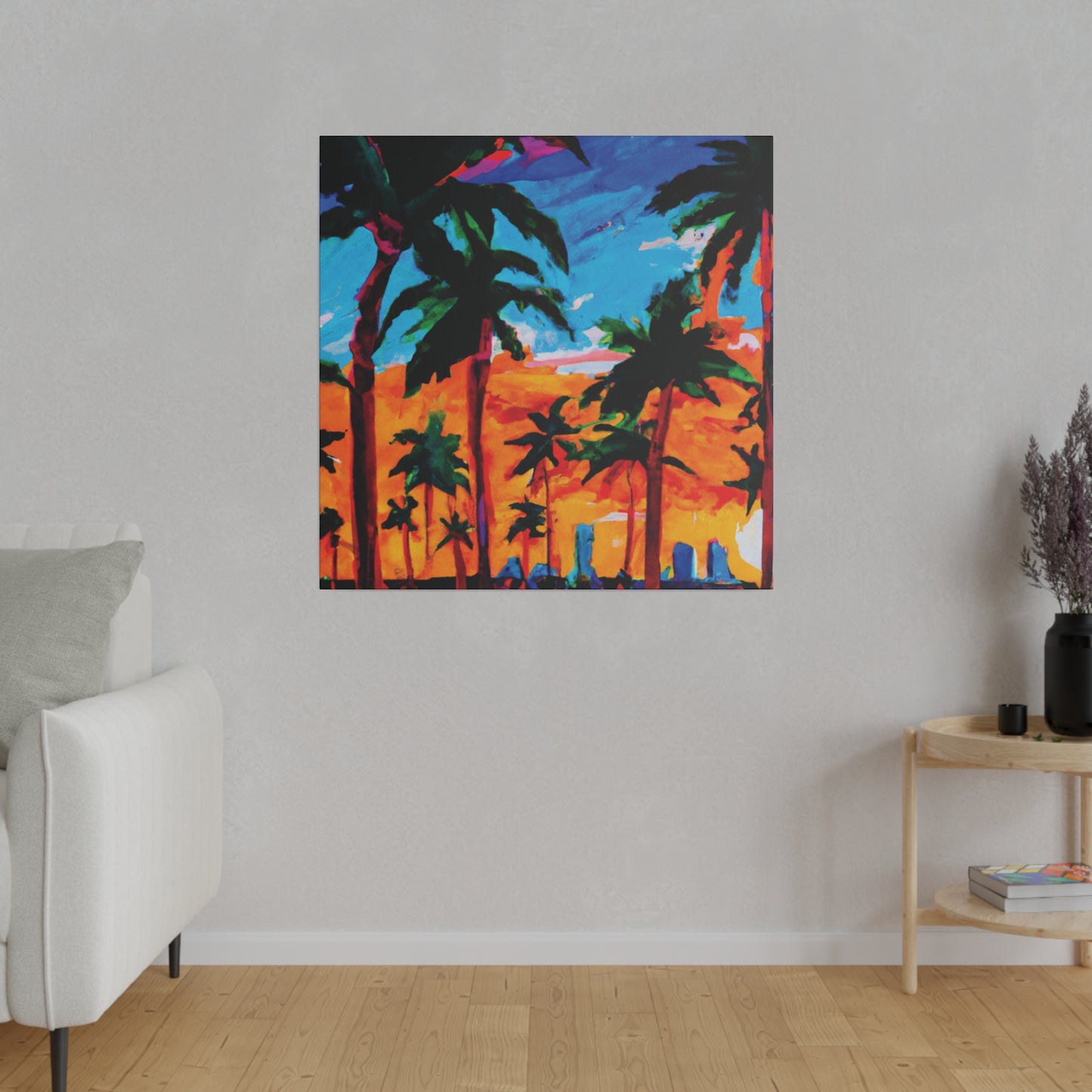 8453X - Miami Beach Sunset Painting Print | Miami | Beach | Sunset | Poster | Home Decor | Wall Art | Canvas