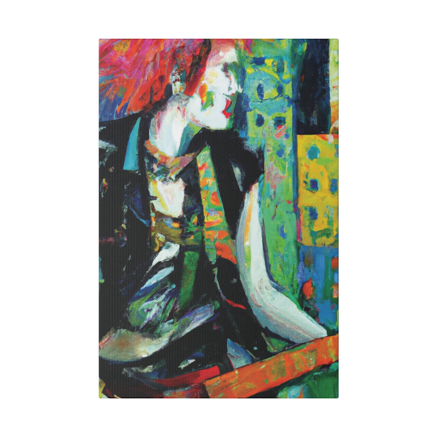8726V - Rockstar Oil Painting Style Print | Poster | Home Decor | Wall Art | Music Art | Canvas