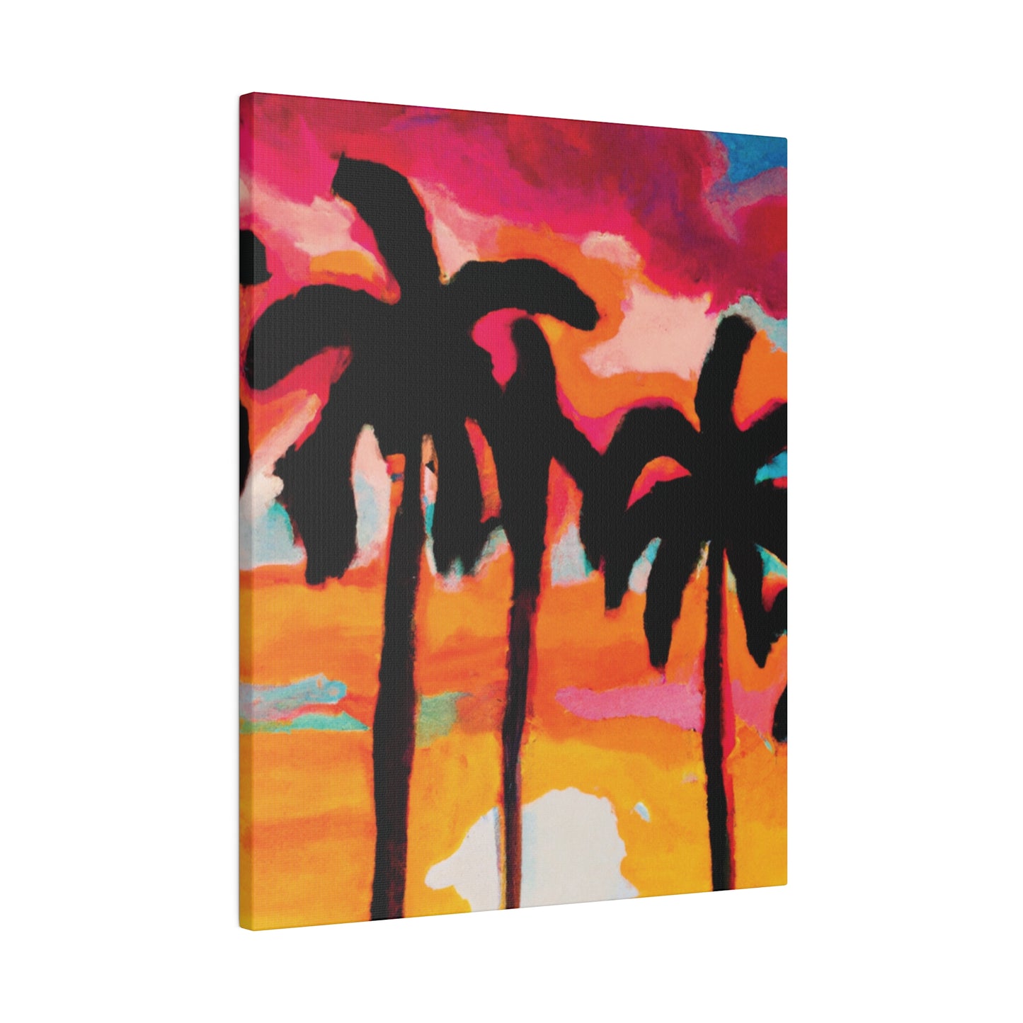 4763O - Miami Beach Sunset Painting Print | Miami | Beach | Sunset | Poster | Home Decor | Wall Art | Canvas