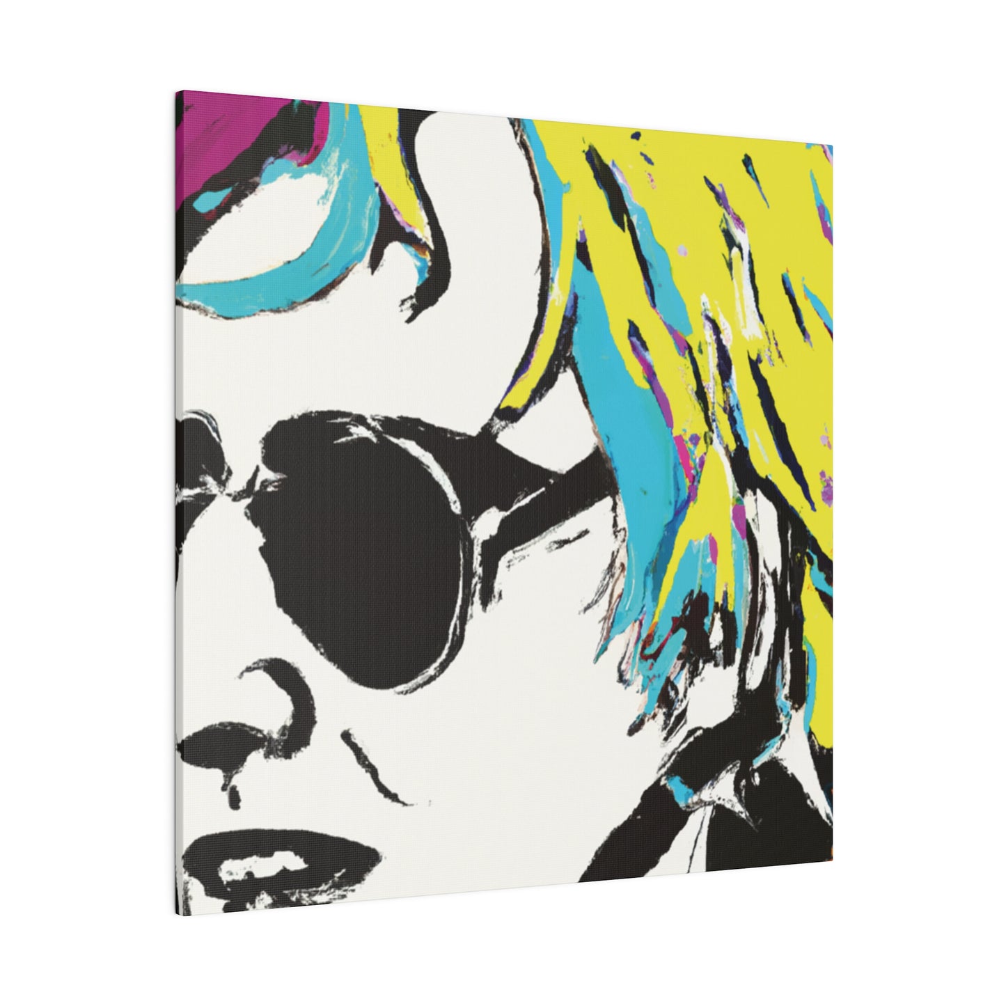 3921R - Rockstar Painting Print | Face | Abstract | Poster | Home Decor | Wall Art | Music Art | Canvas