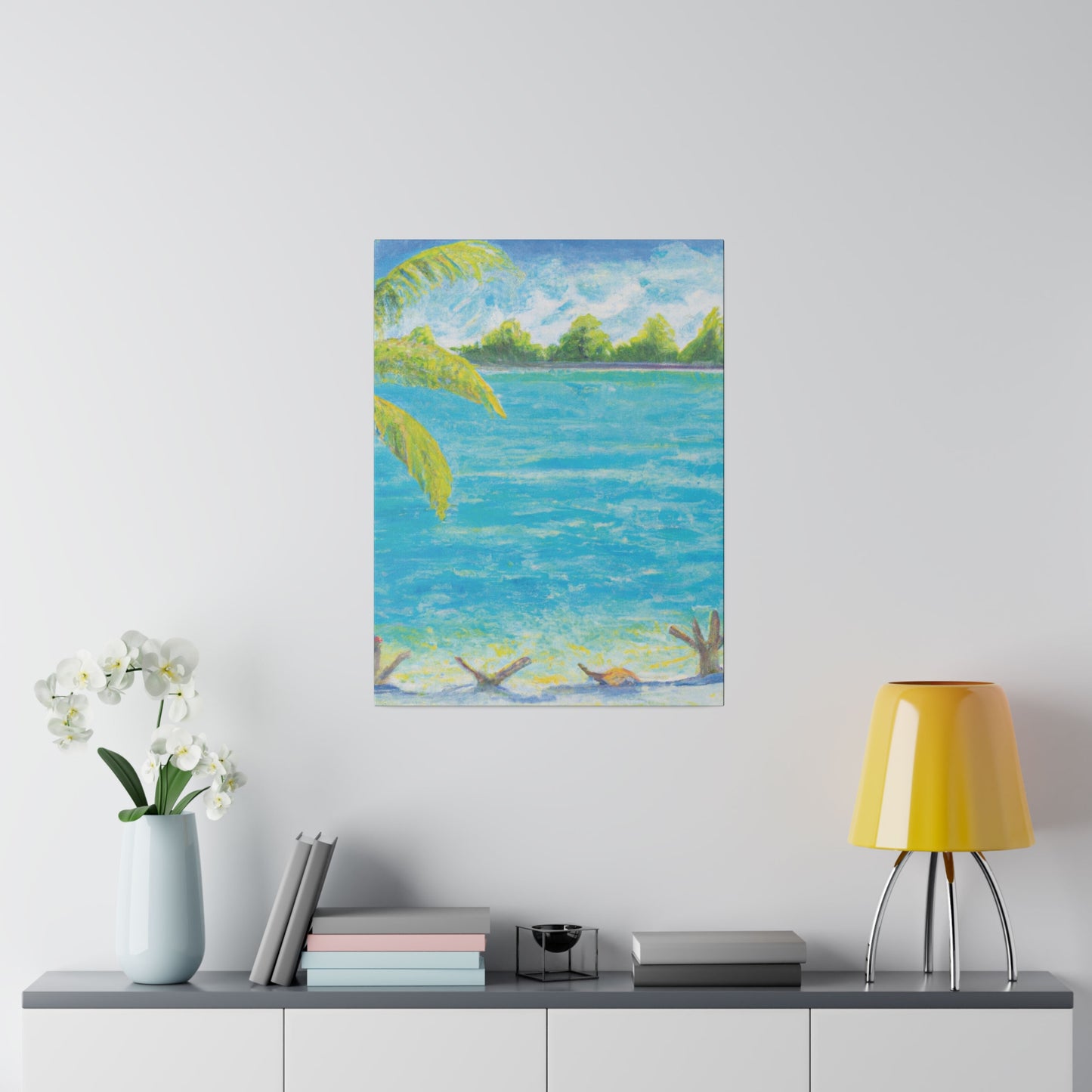 3007D - Bahamas Ocean Painting Print | Bahamas | Ocean | Beach | Poster | Home Decor | Wall Art | Canvas