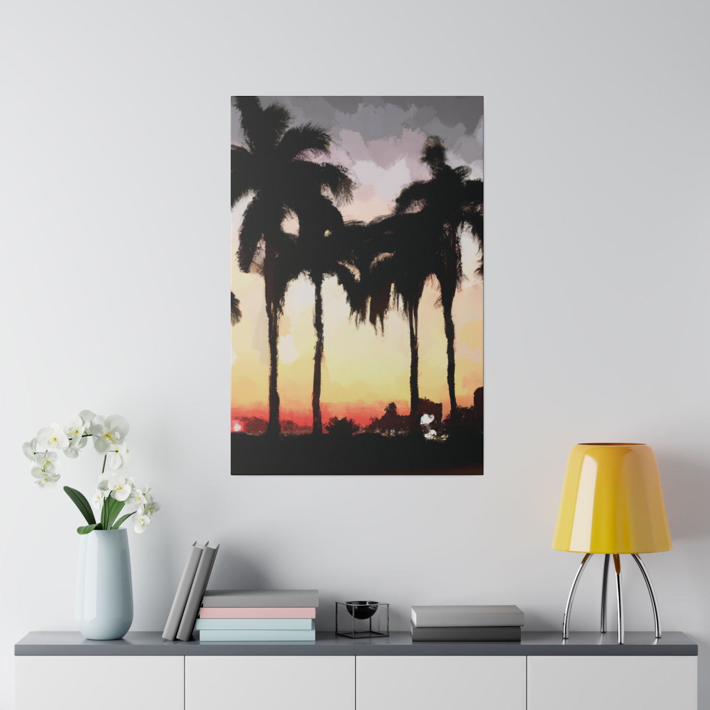 4763J - Miami Beach Sunset Painting Print | Miami | Beach | Sunset | Poster | Home Decor | Wall Art | Canvas