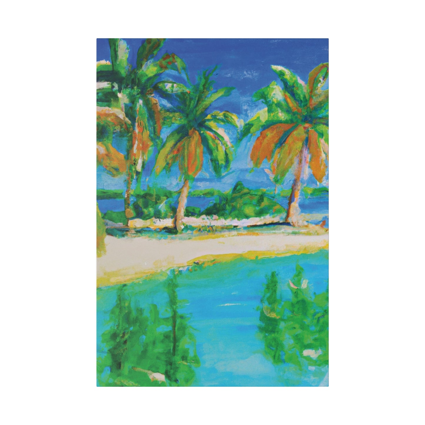 8576A - Bahamas Ocean Painting Print | Bahamas | Ocean | Beach | Poster | Home Decor | Wall Art | Canvas