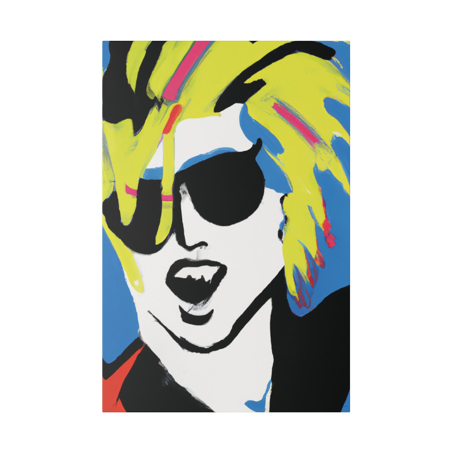 7500X - Rockstar Painting Print | Face | Abstract | Poster | Home Decor | Wall Art | Music Art | Canvas