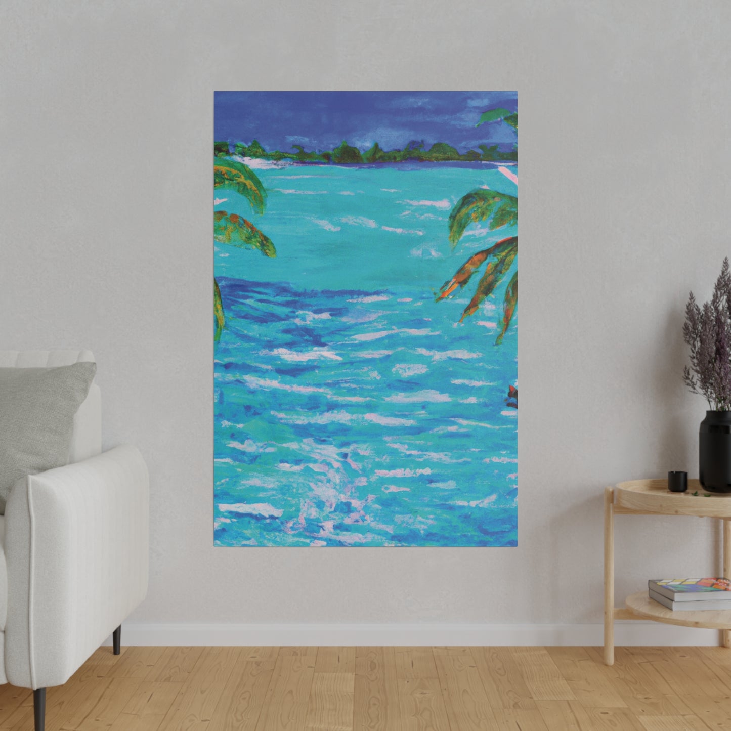 5802L - Bahamas Ocean Painting Print | Bahamas | Ocean | Beach | Poster | Home Decor | Wall Art | Canvas