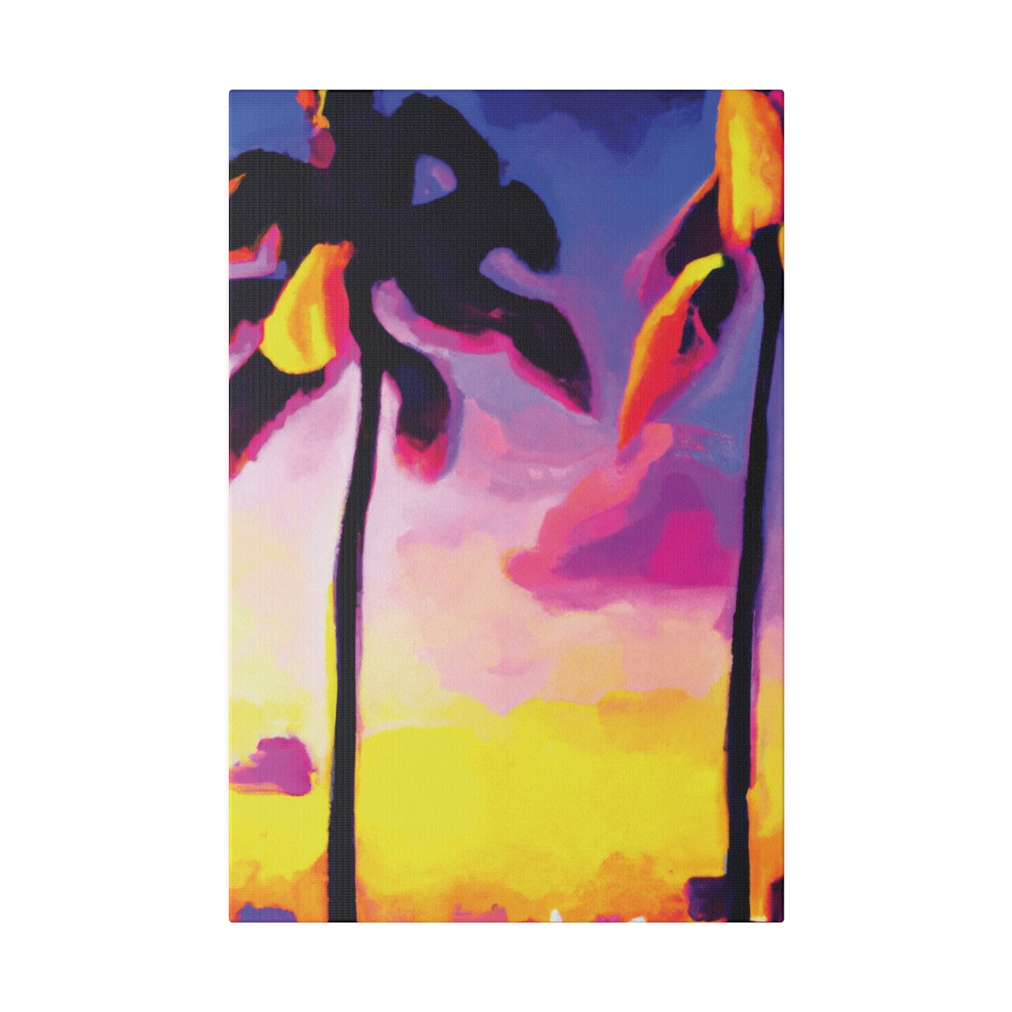 839P - Miami Beach Sunset Painting Print | Miami | Beach | Sunset | Poster | Home Decor | Wall Art | Canvas