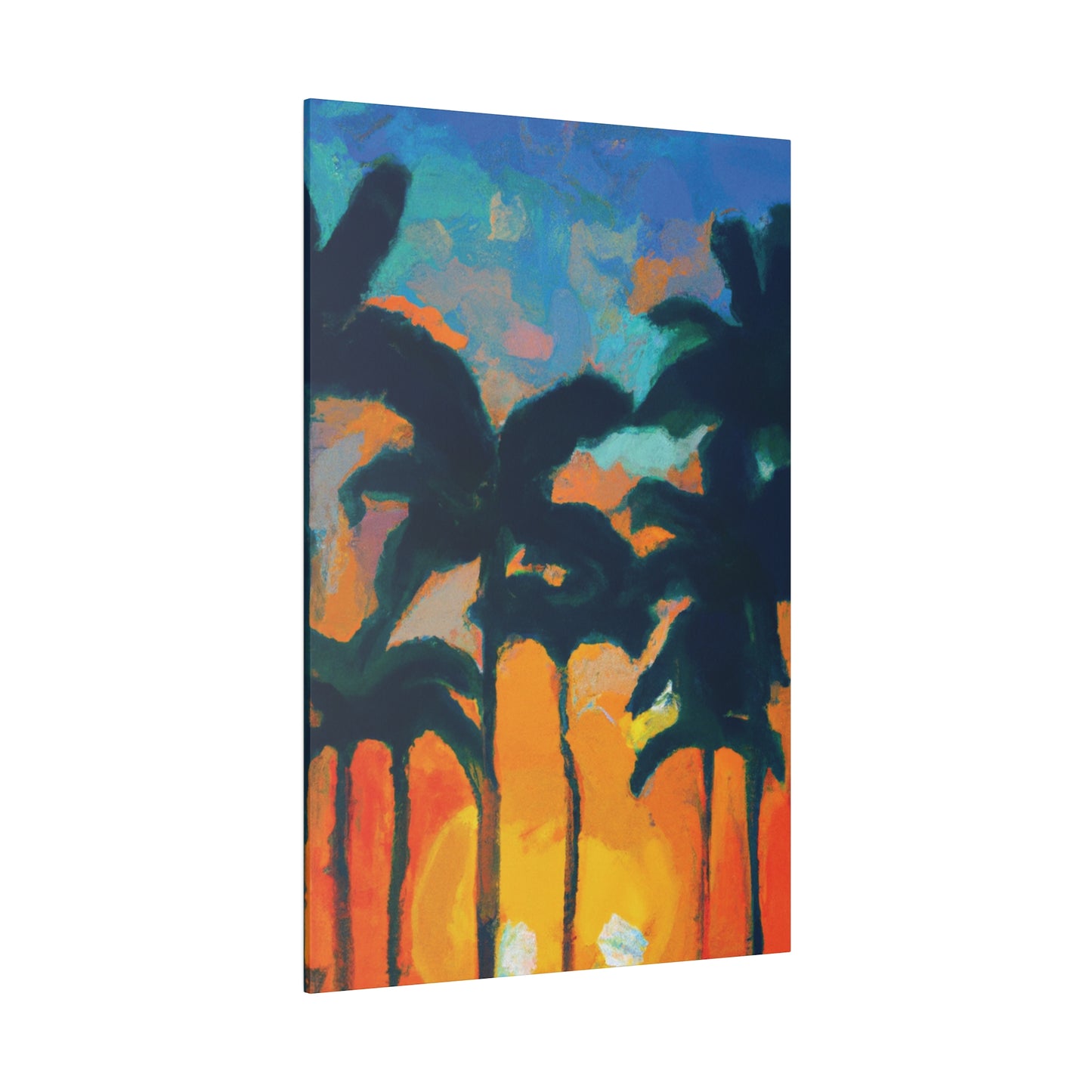 6877B - Miami Beach Sunset Painting Print | Miami | Beach | Sunset | Poster | Home Decor | Wall Art | Canvas