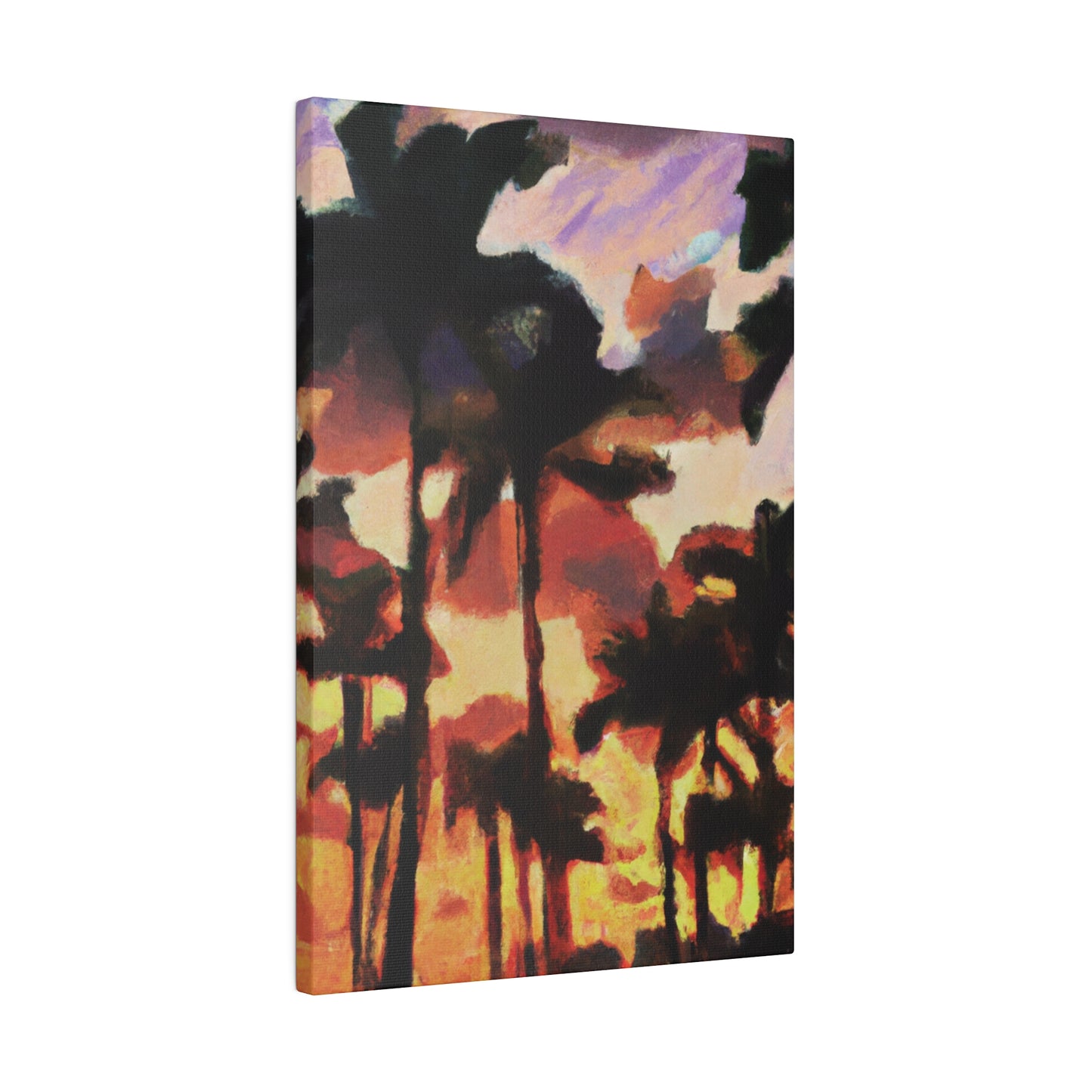 8396Z - Miami Beach Sunset Painting Print | Miami | Beach | Sunset | Poster | Home Decor | Wall Art | Canvas