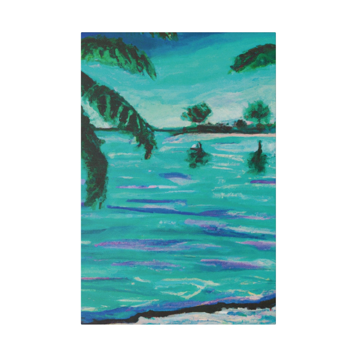 4157C - Bahamas Ocean Painting Print | Bahamas | Ocean | Beach | Poster | Home Decor | Wall Art | Canvas