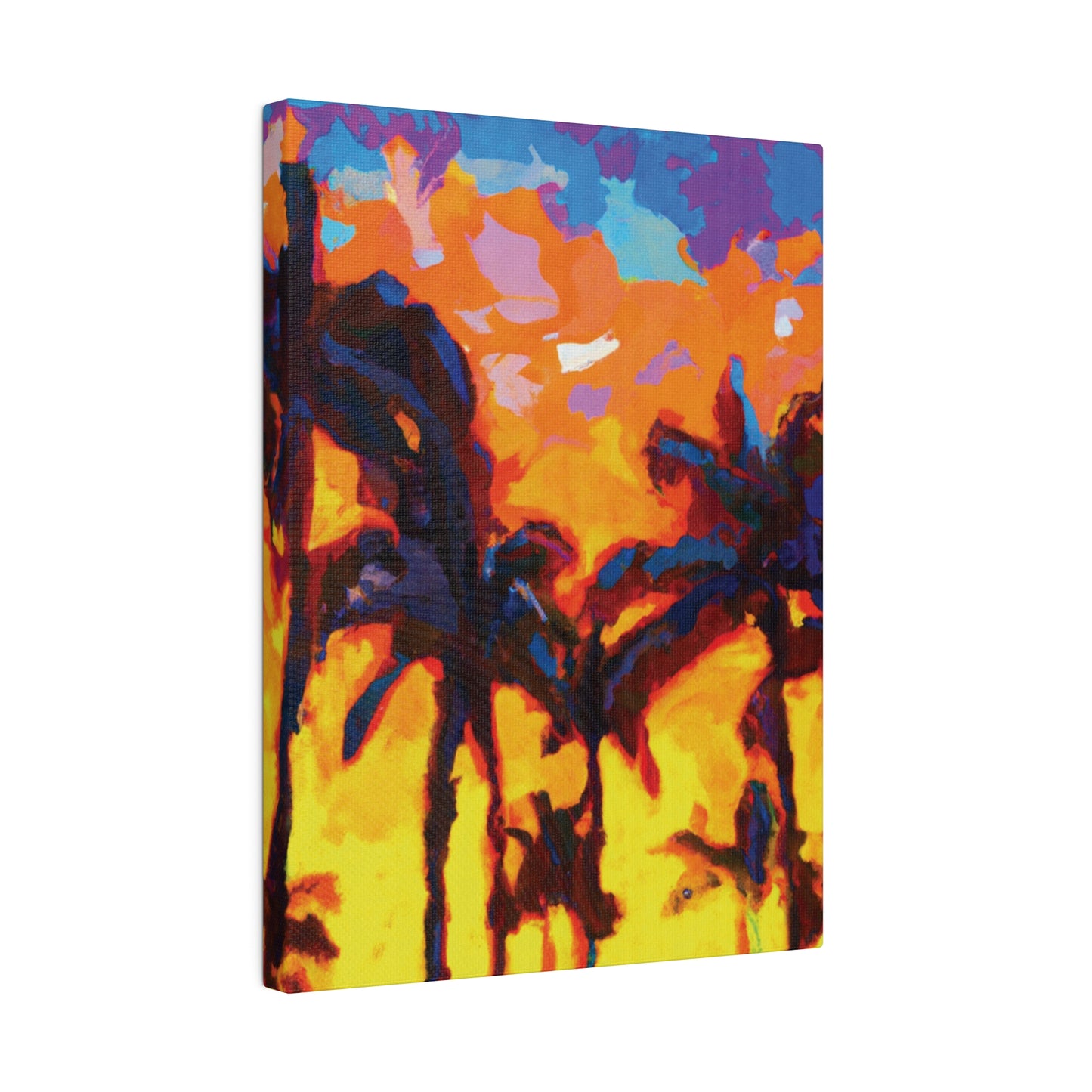 5533Y - Miami Beach Sunset Painting Print | Miami | Beach | Sunset | Poster | Home Decor | Wall Art | Canvas