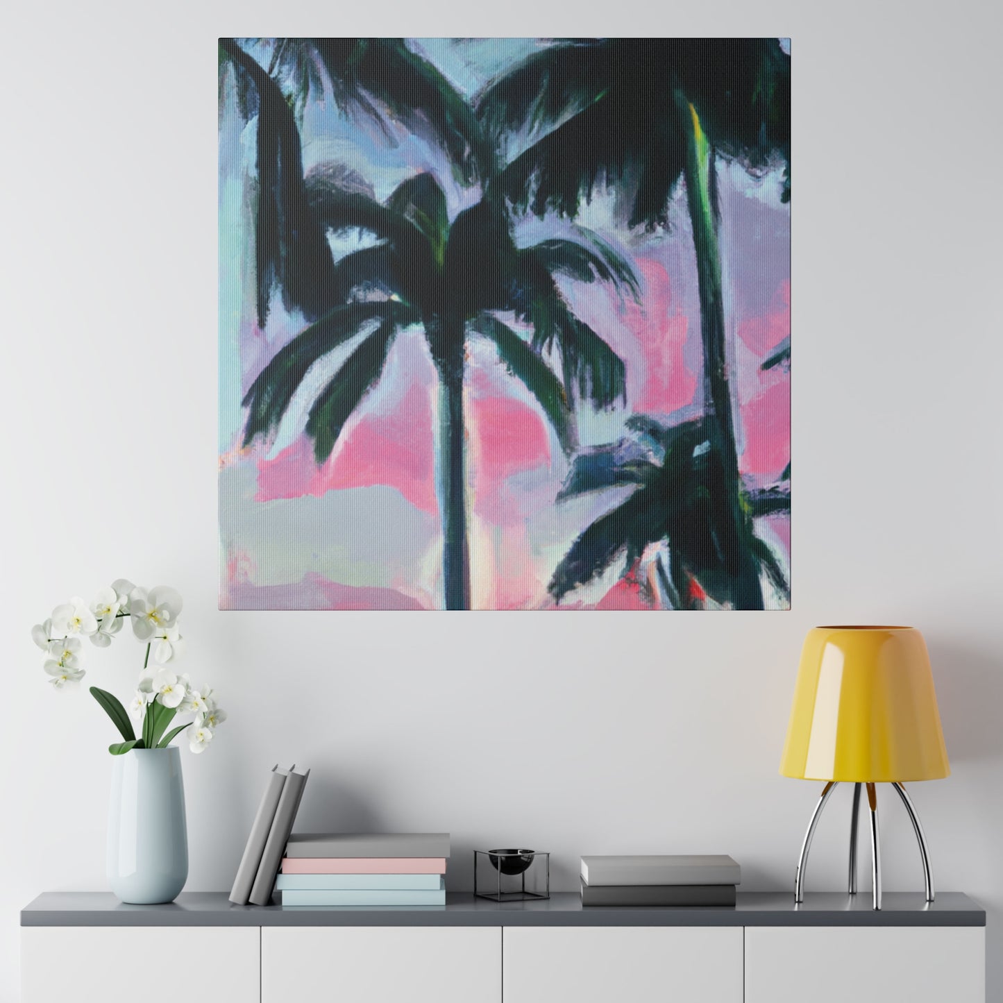 7629F - Miami Beach Sunset Painting Print | Miami | Beach | Sunset | Poster | Home Decor | Wall Art | Canvas