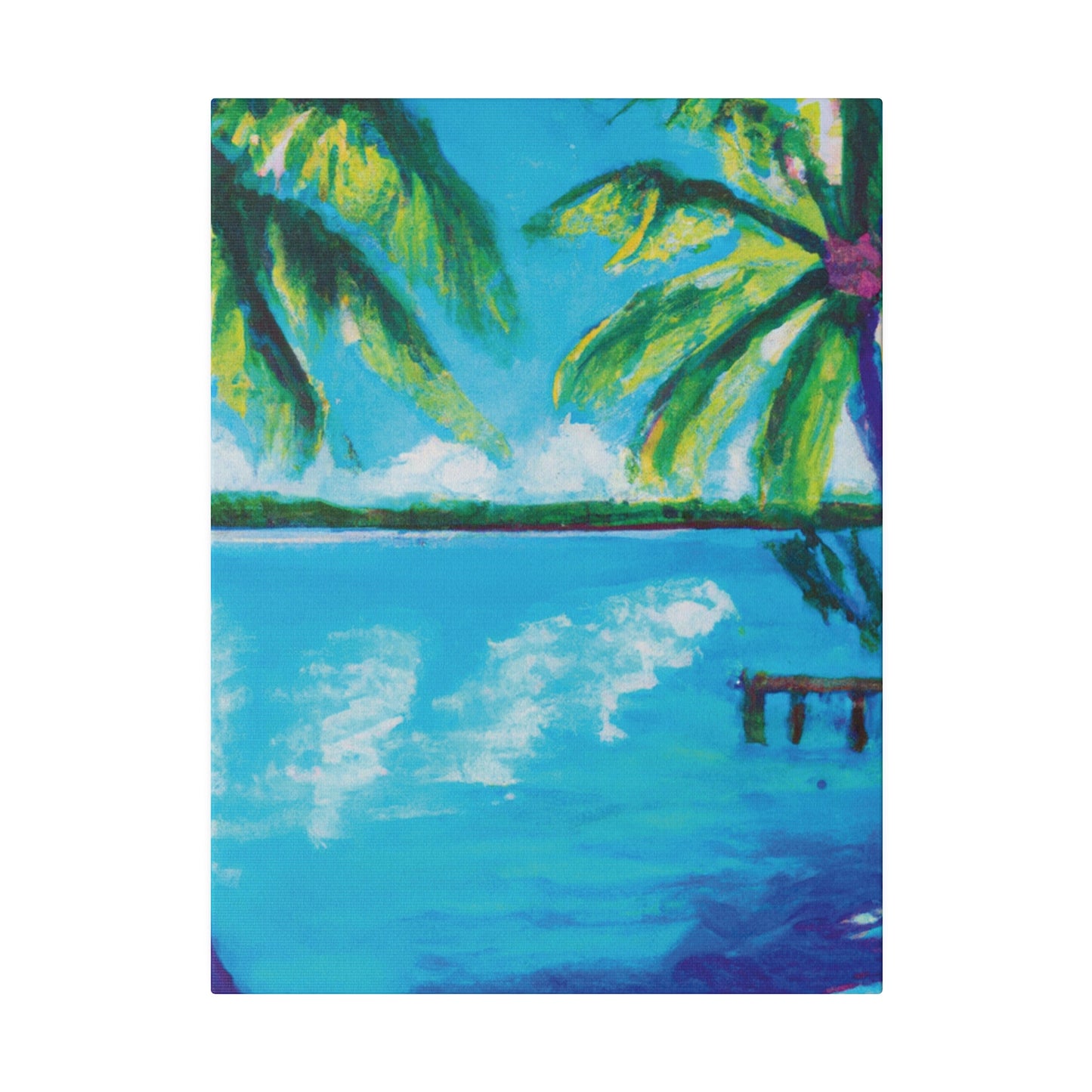 7583G - Bahamas Ocean Painting Print | Bahamas | Ocean | Beach | Poster | Home Decor | Wall Art | Canvas